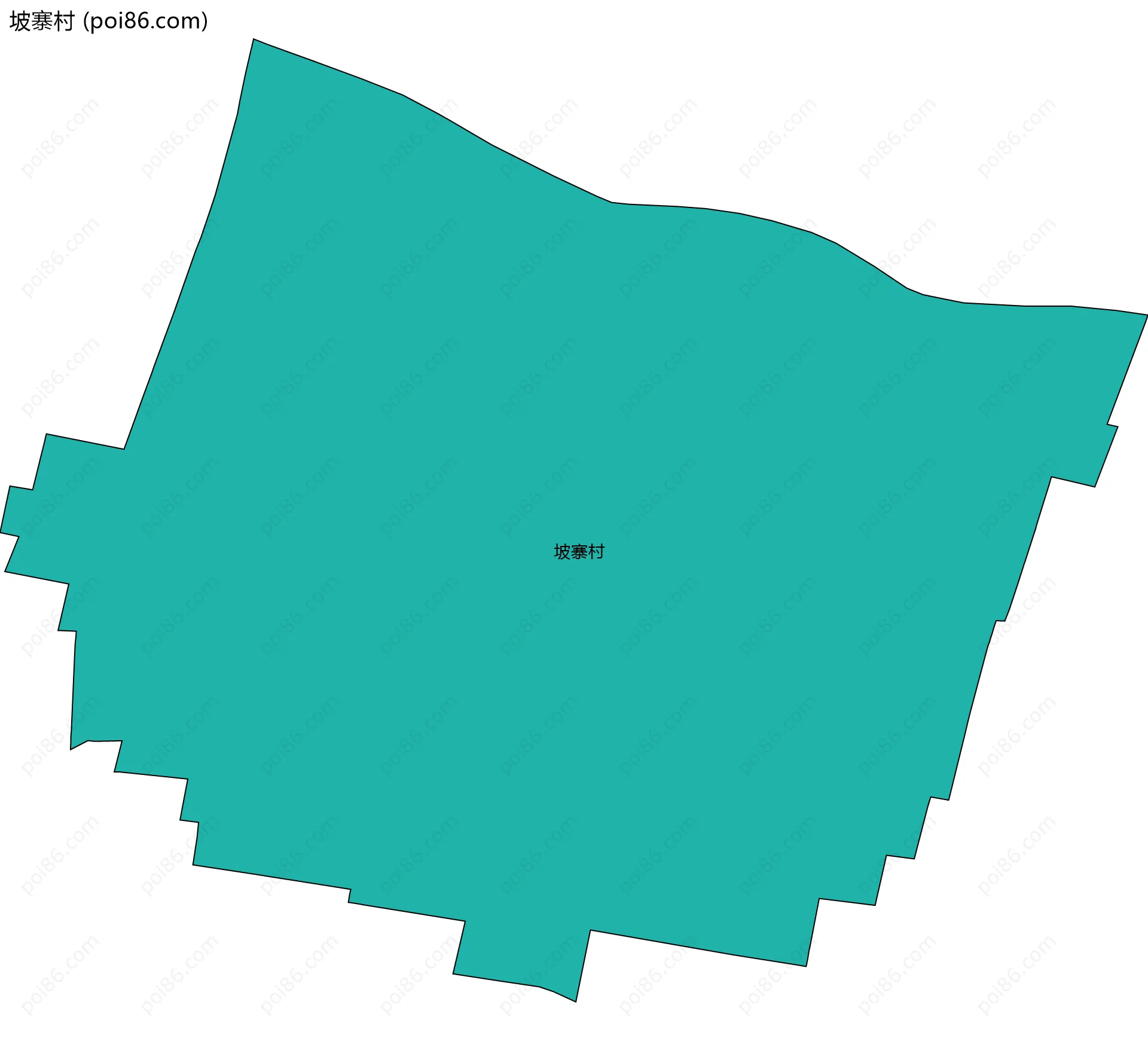 坡寨村边界地图