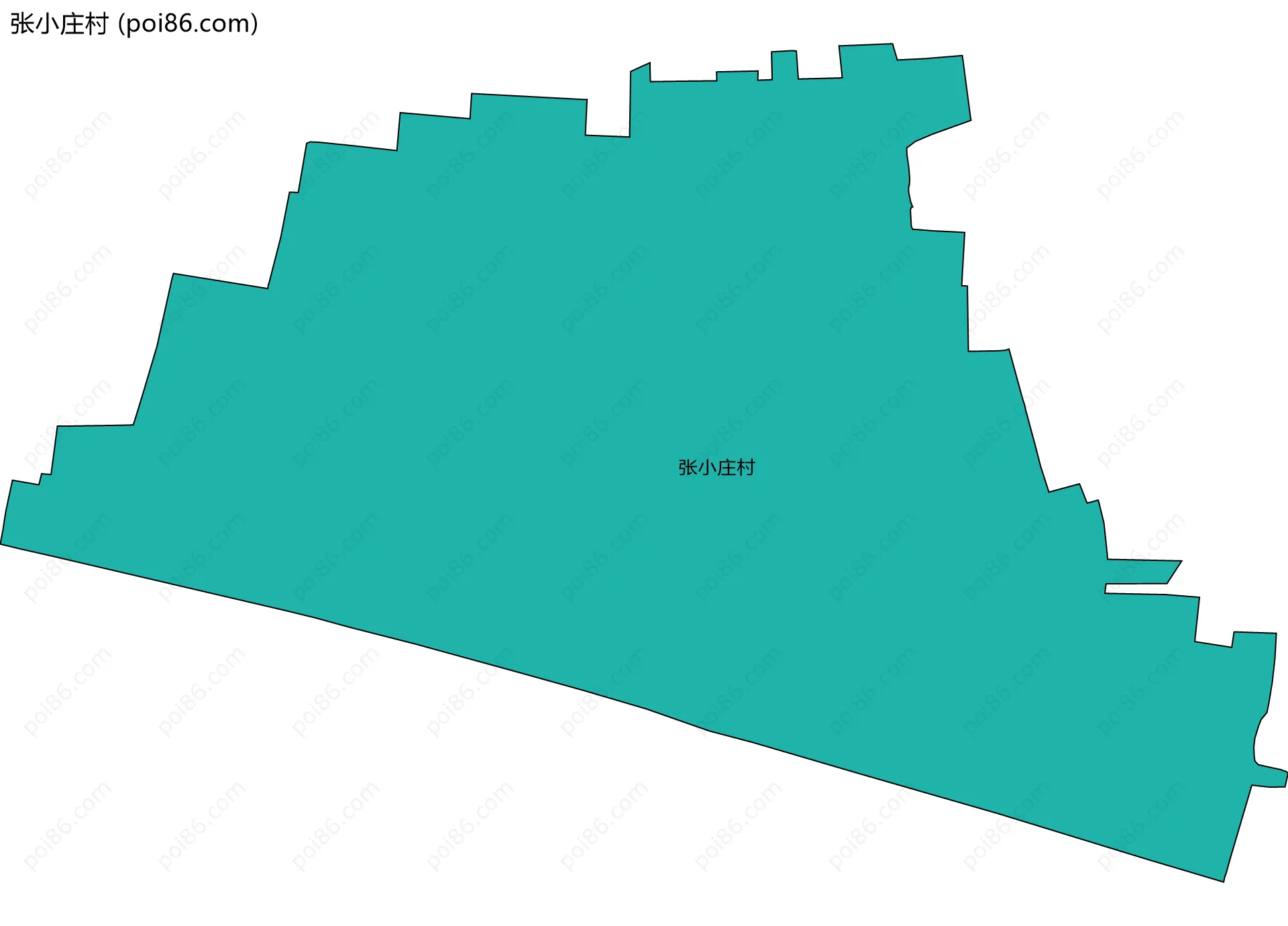张小庄村边界地图