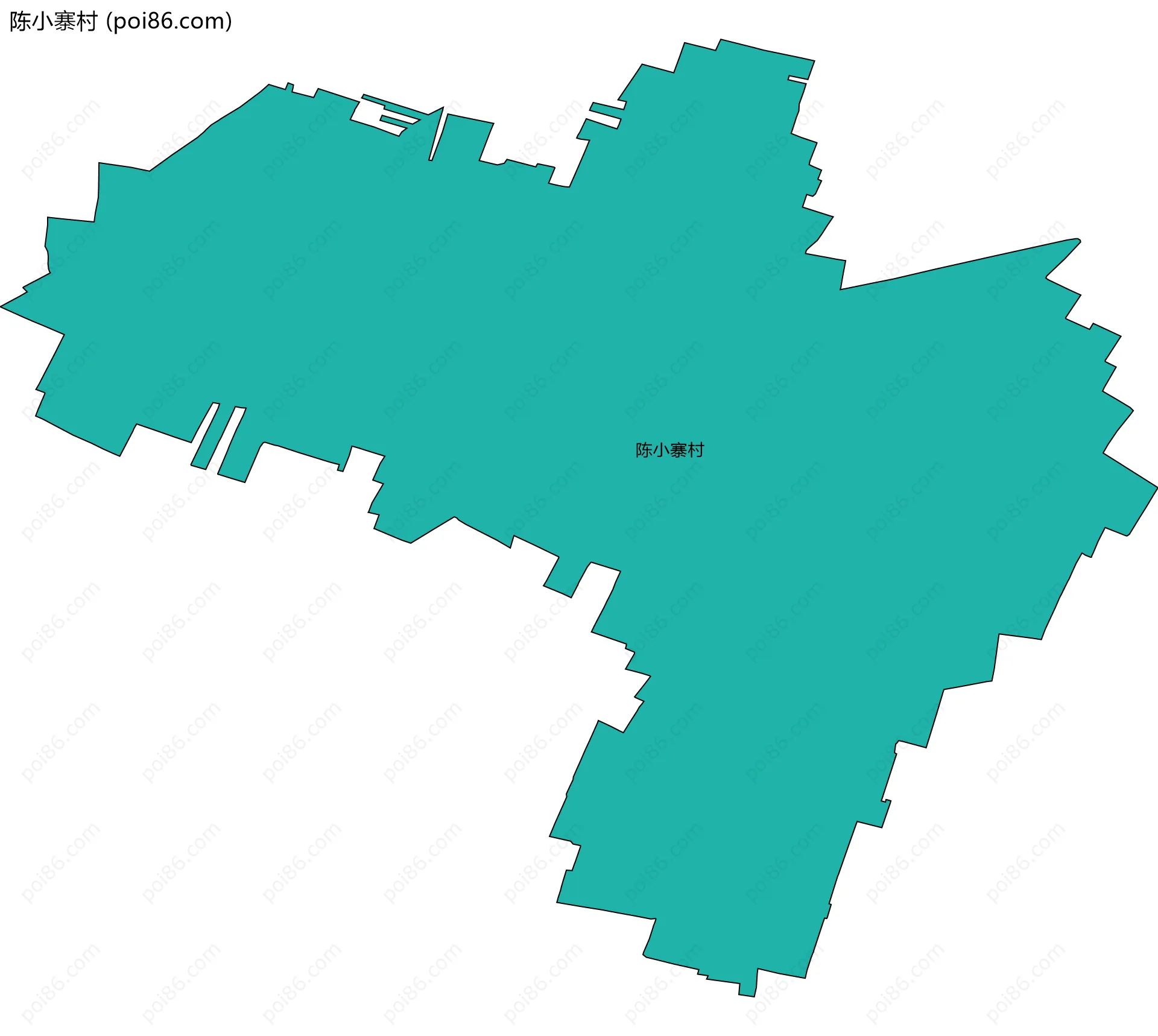 陈小寨村边界地图