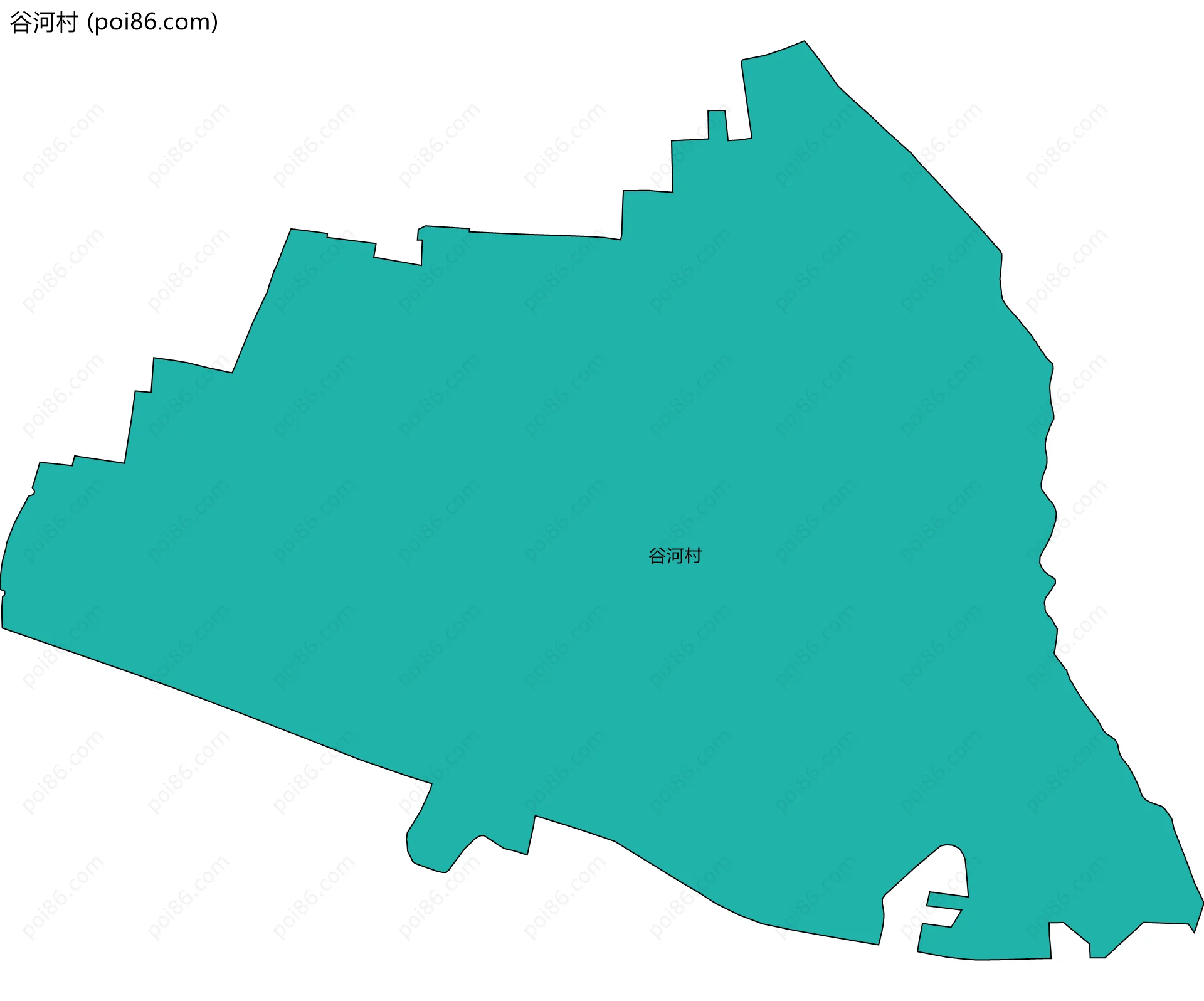谷河村边界地图