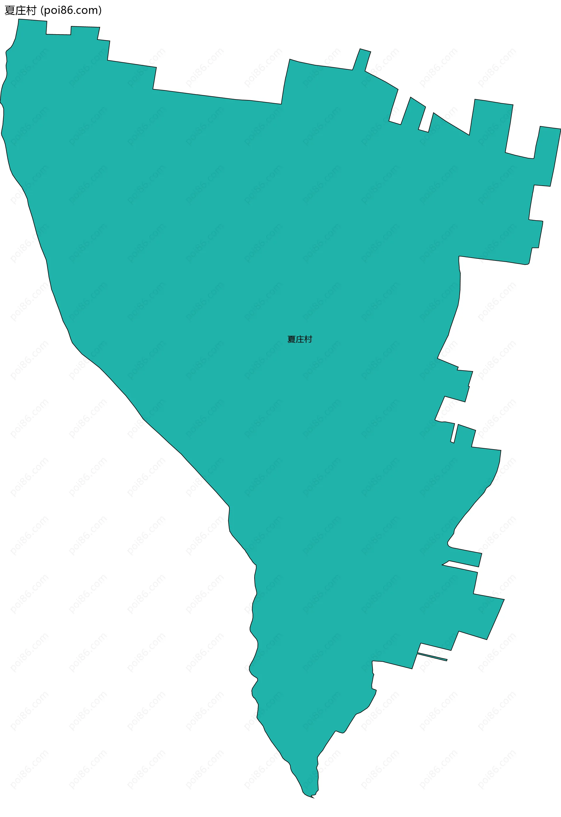 夏庄村边界地图