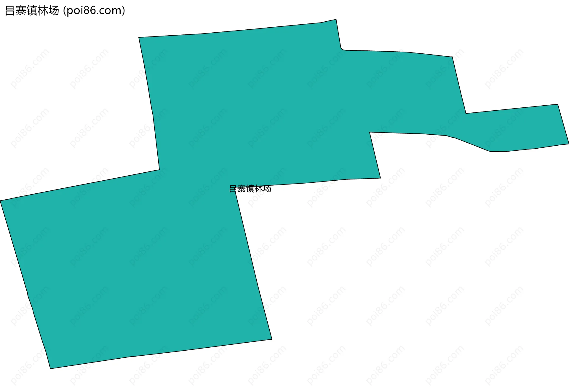 吕寨镇林场边界地图