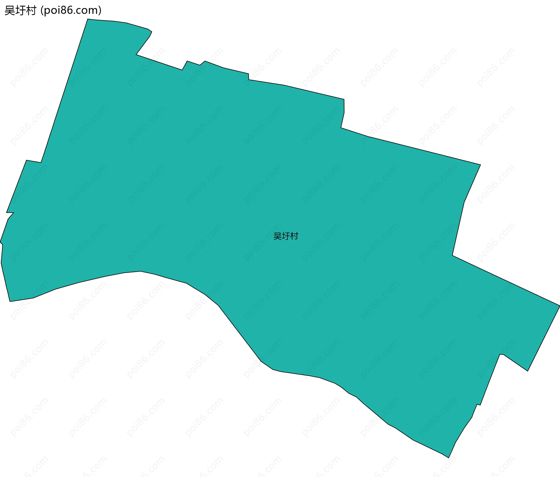 吴圩村边界地图