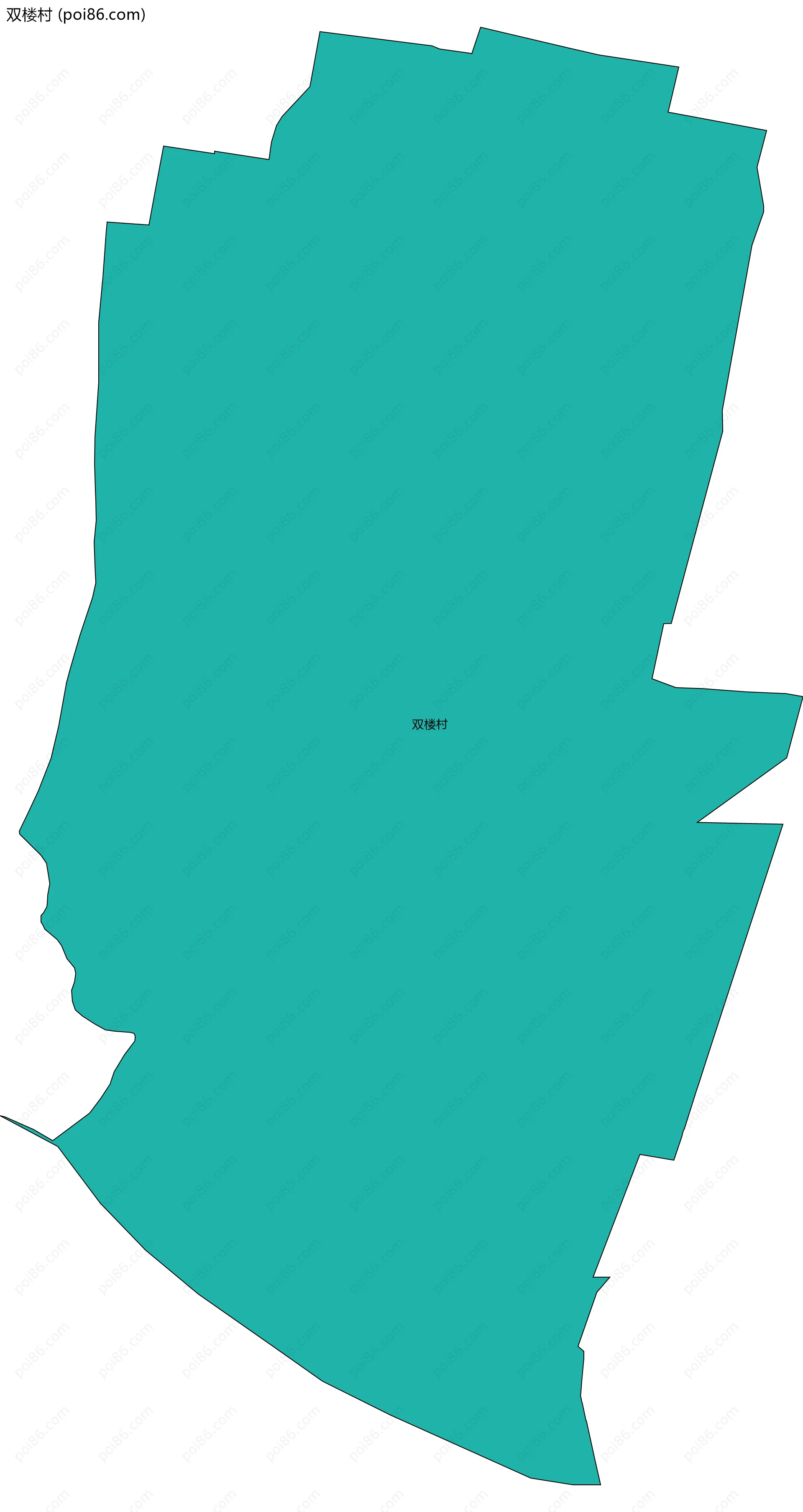 双楼村边界地图