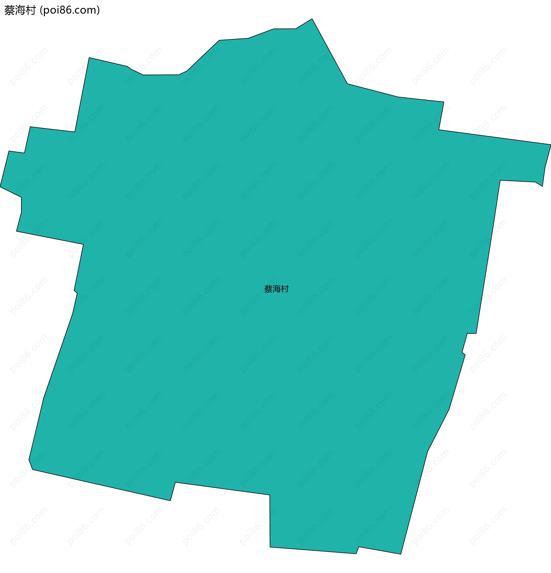 蔡海村边界地图