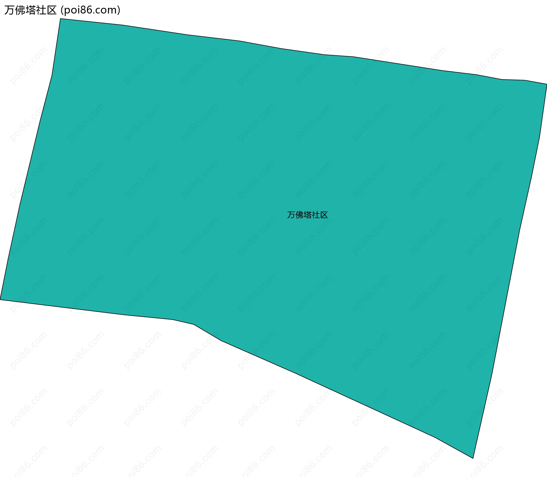 万佛塔社区边界地图