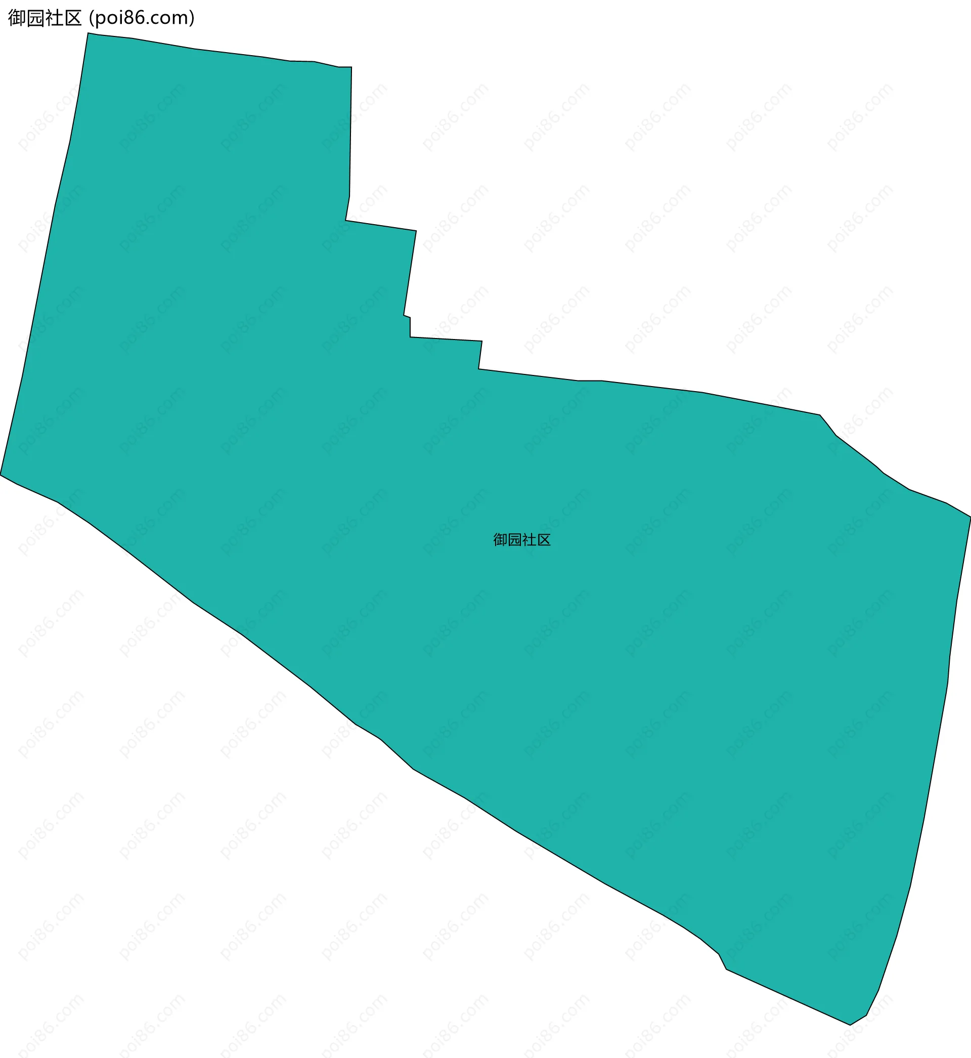 御园社区边界地图