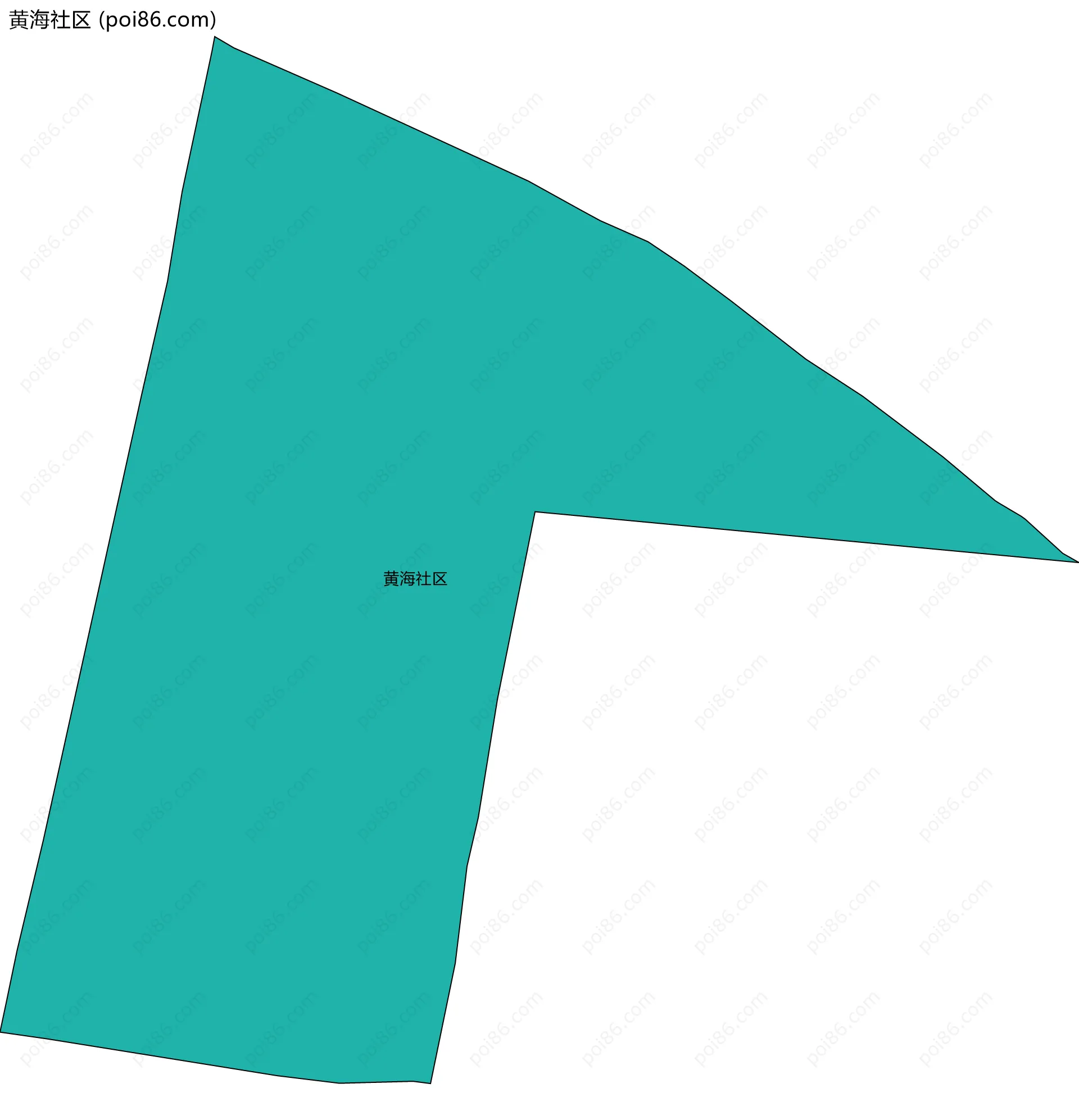 黄海社区边界地图