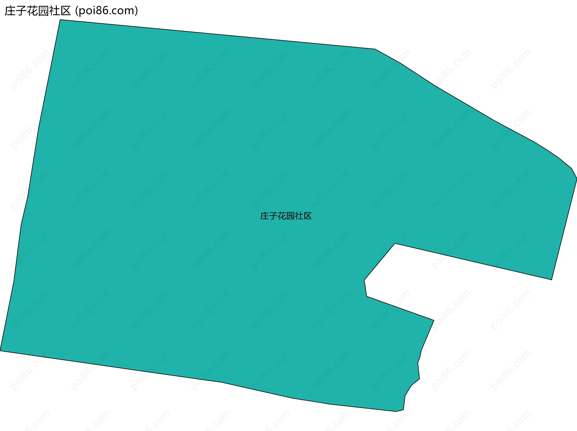 庄子花园社区边界地图