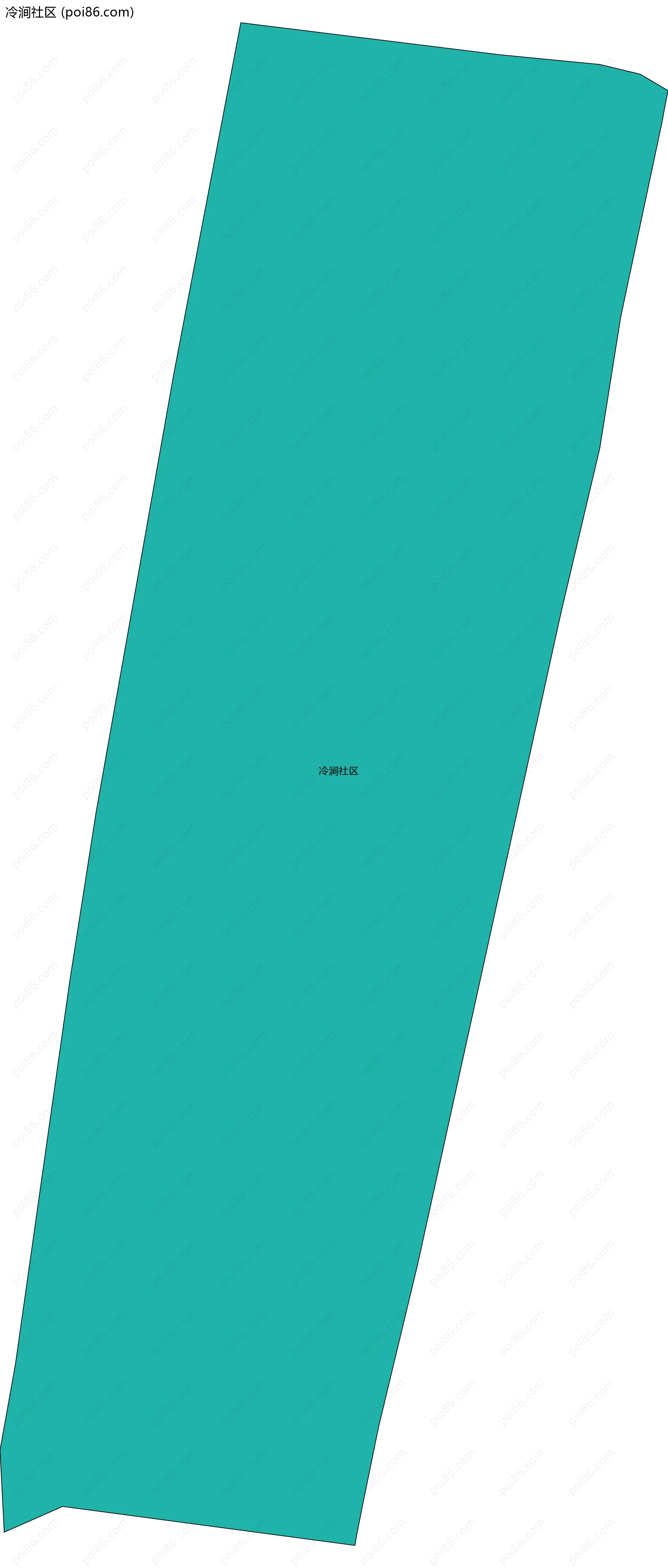 冷涧社区边界地图