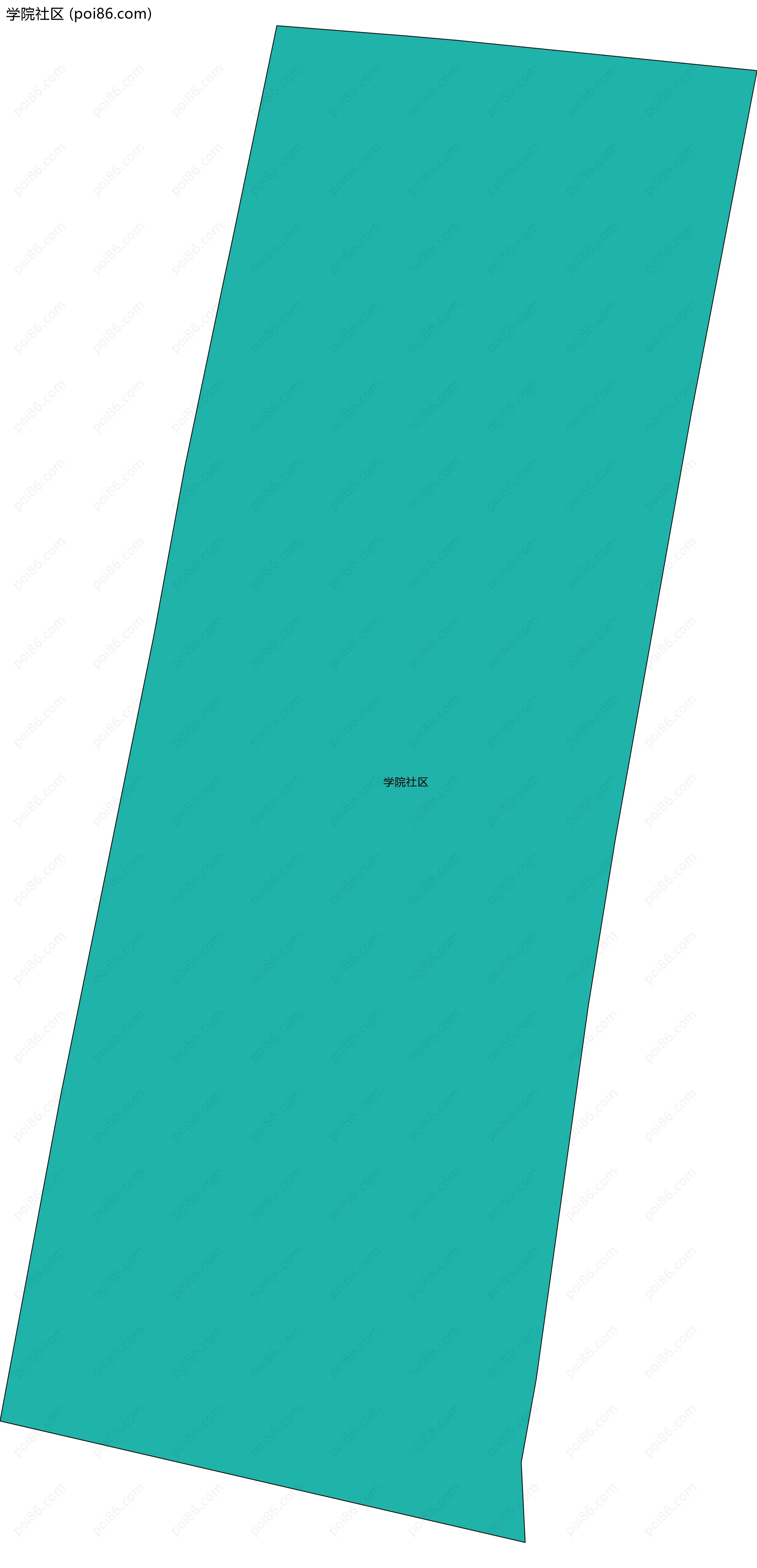 学院社区边界地图