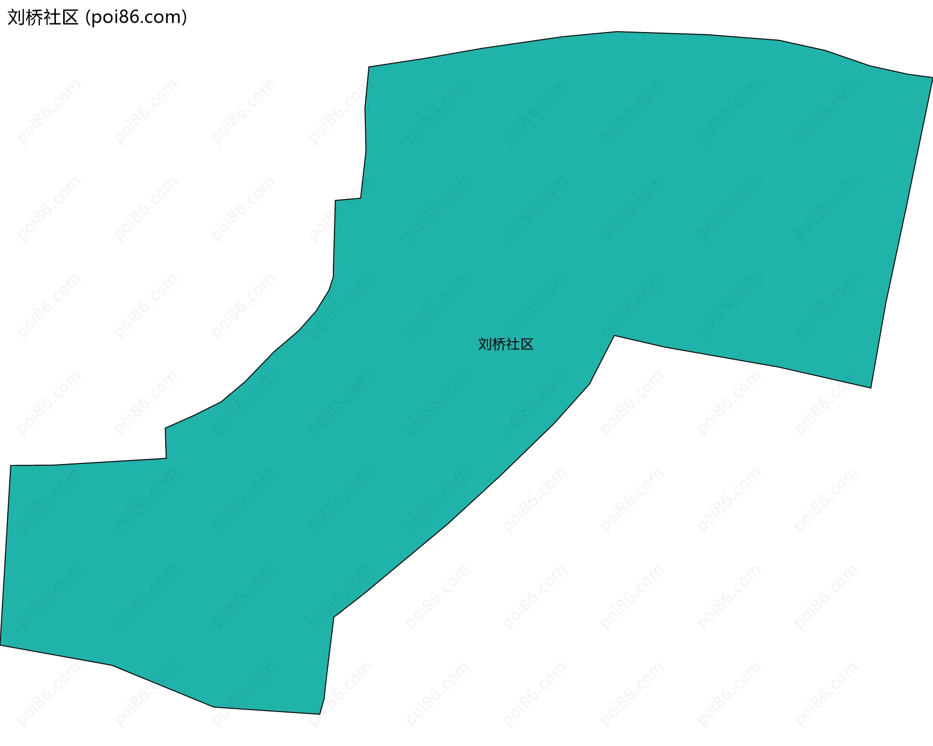 刘桥社区边界地图