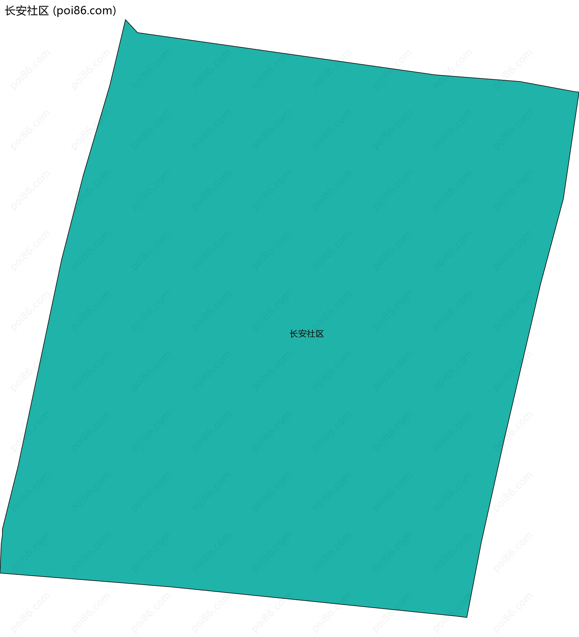 长安社区边界地图