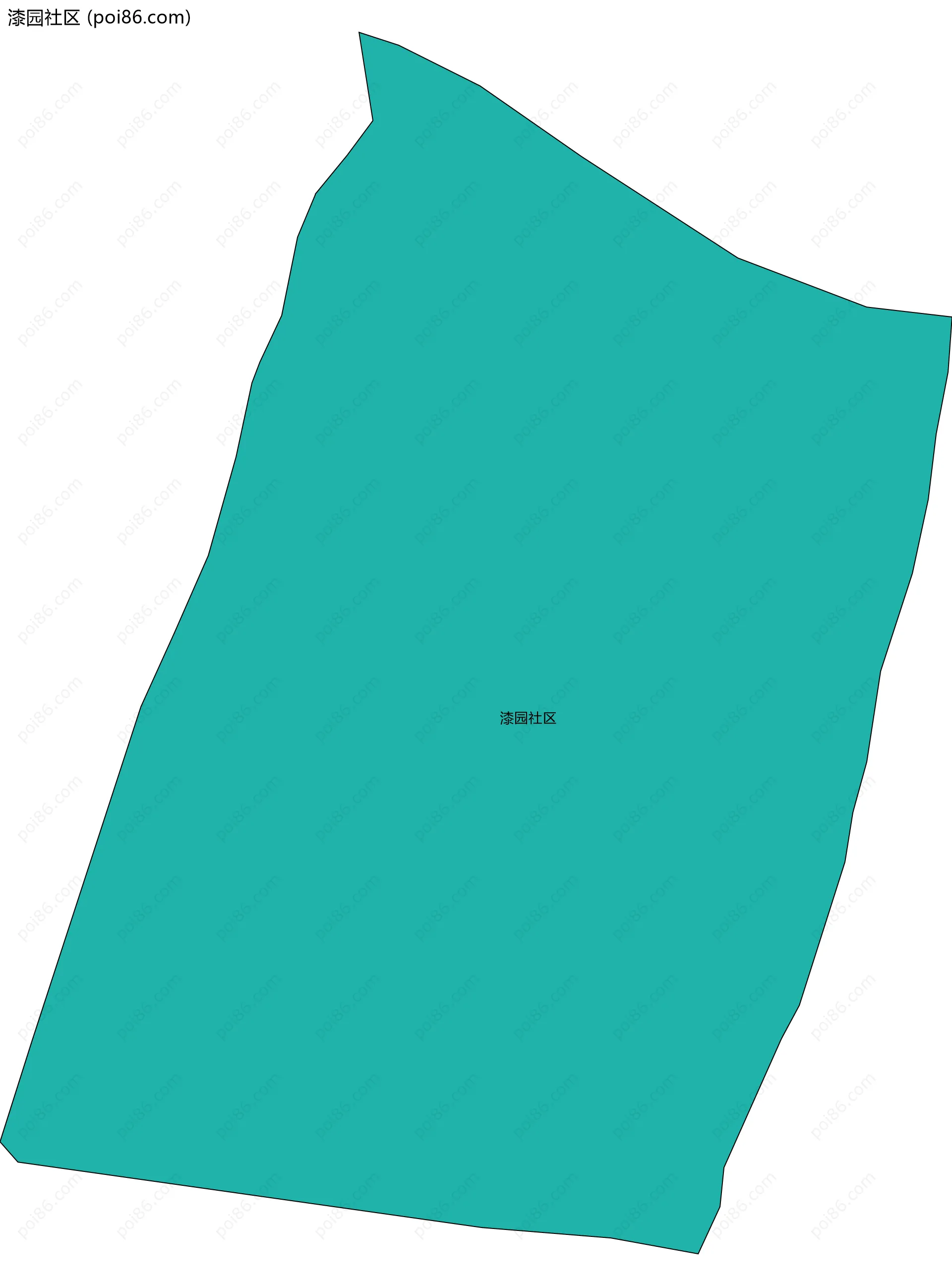 漆园社区边界地图