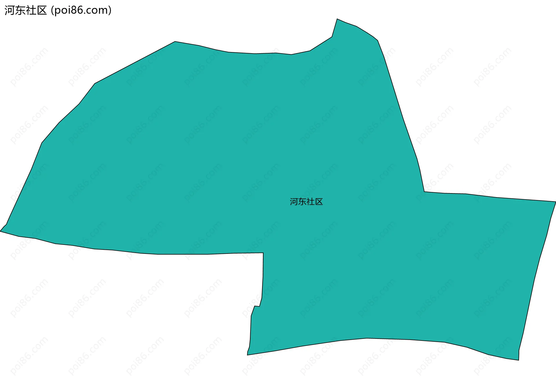 河东社区边界地图
