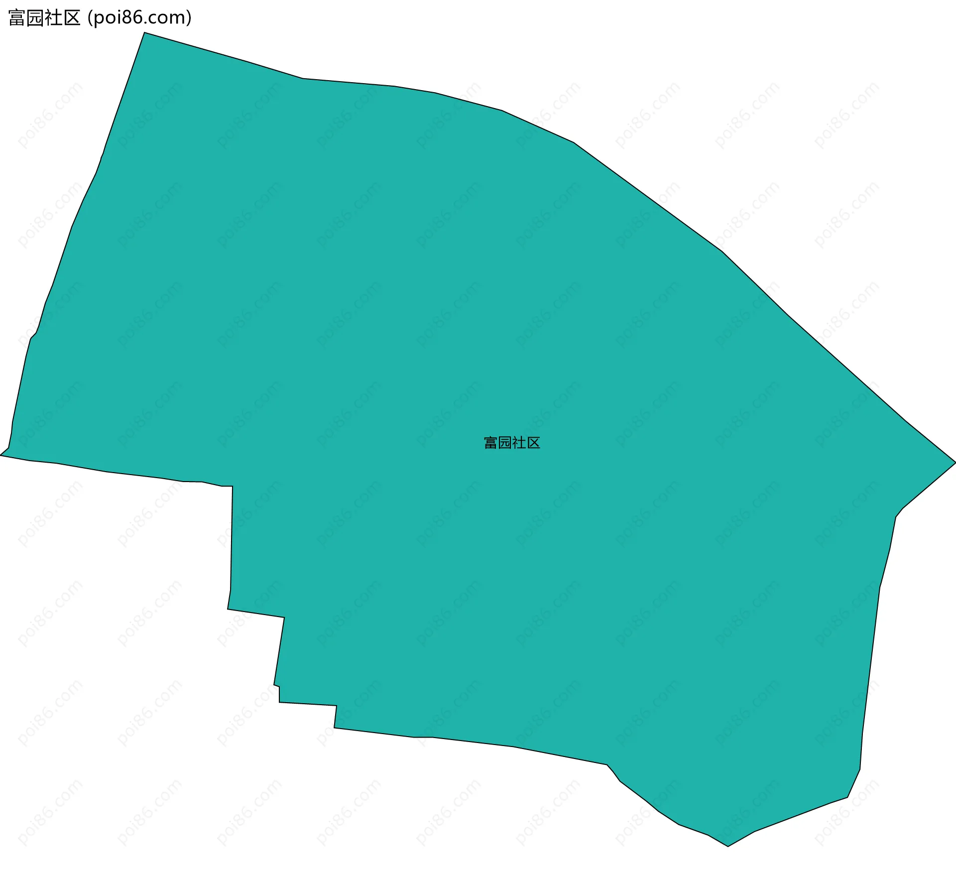 富园社区边界地图