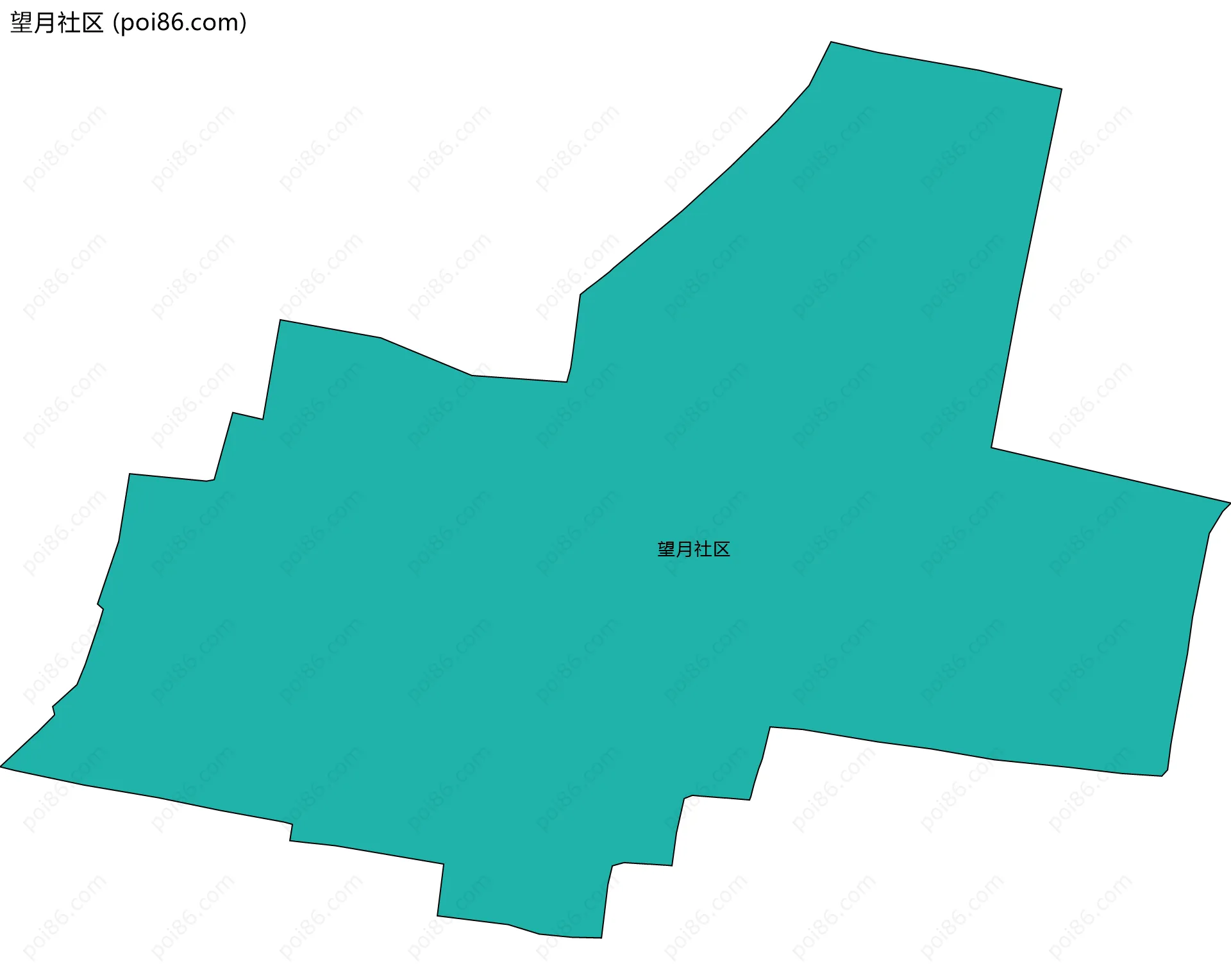 望月社区边界地图
