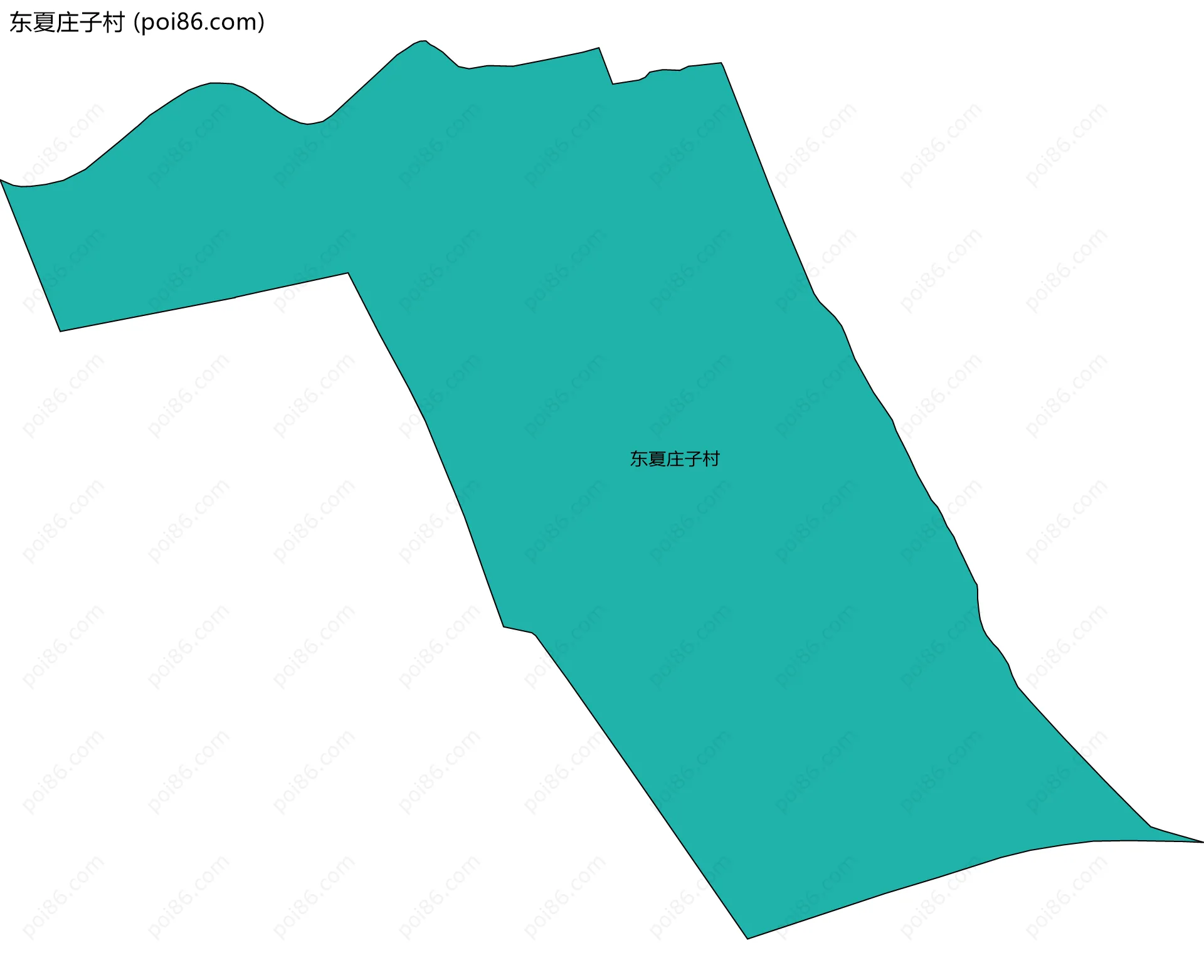 东夏庄子村边界地图