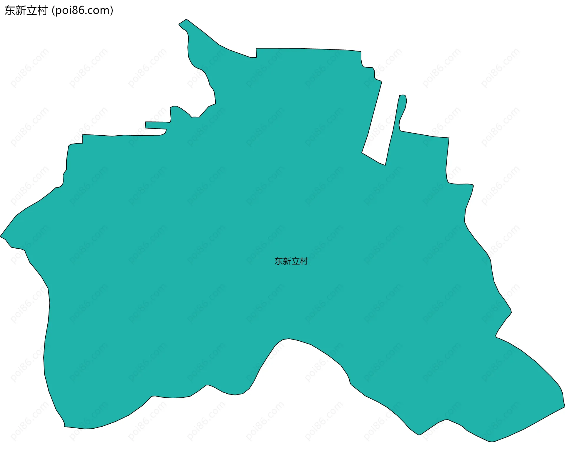 东新立村边界地图