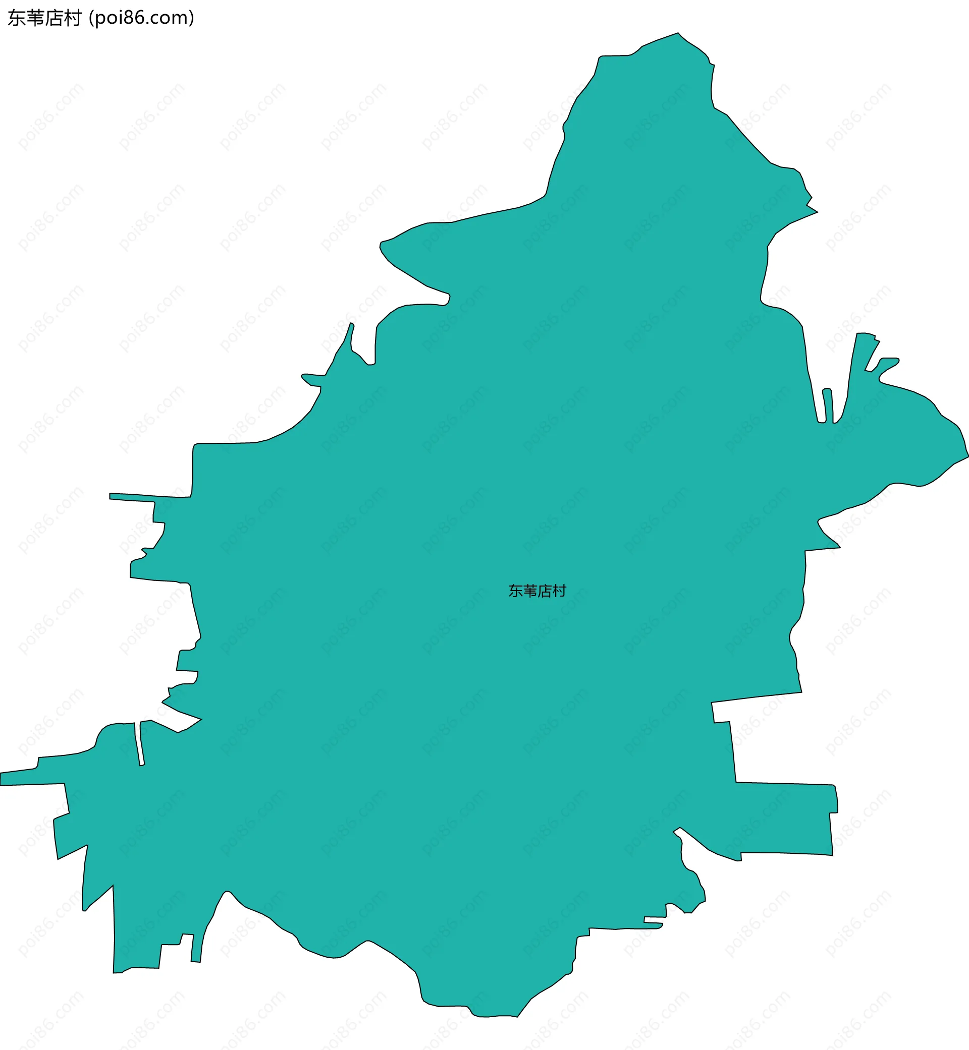 东苇店村边界地图