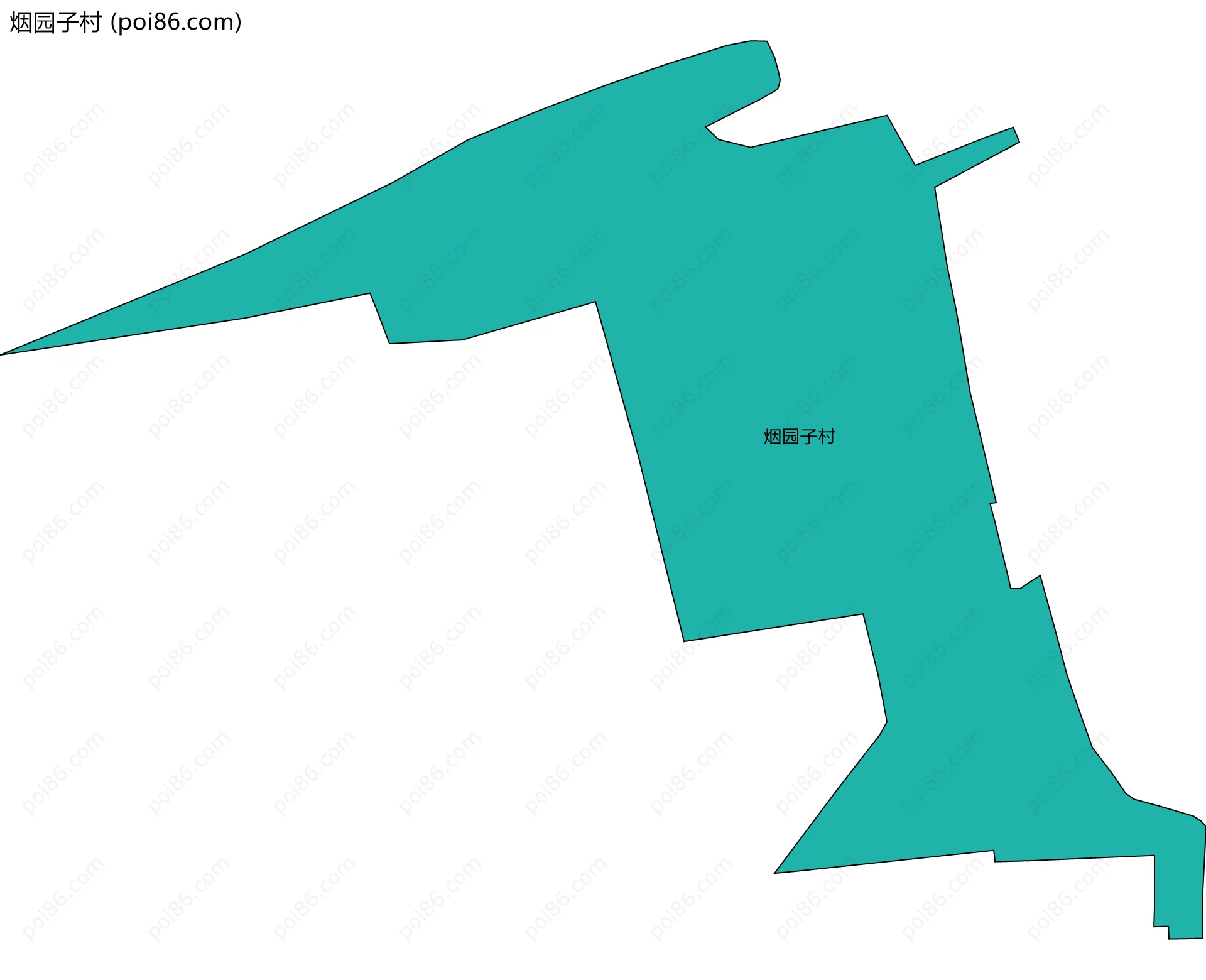 烟园子村边界地图