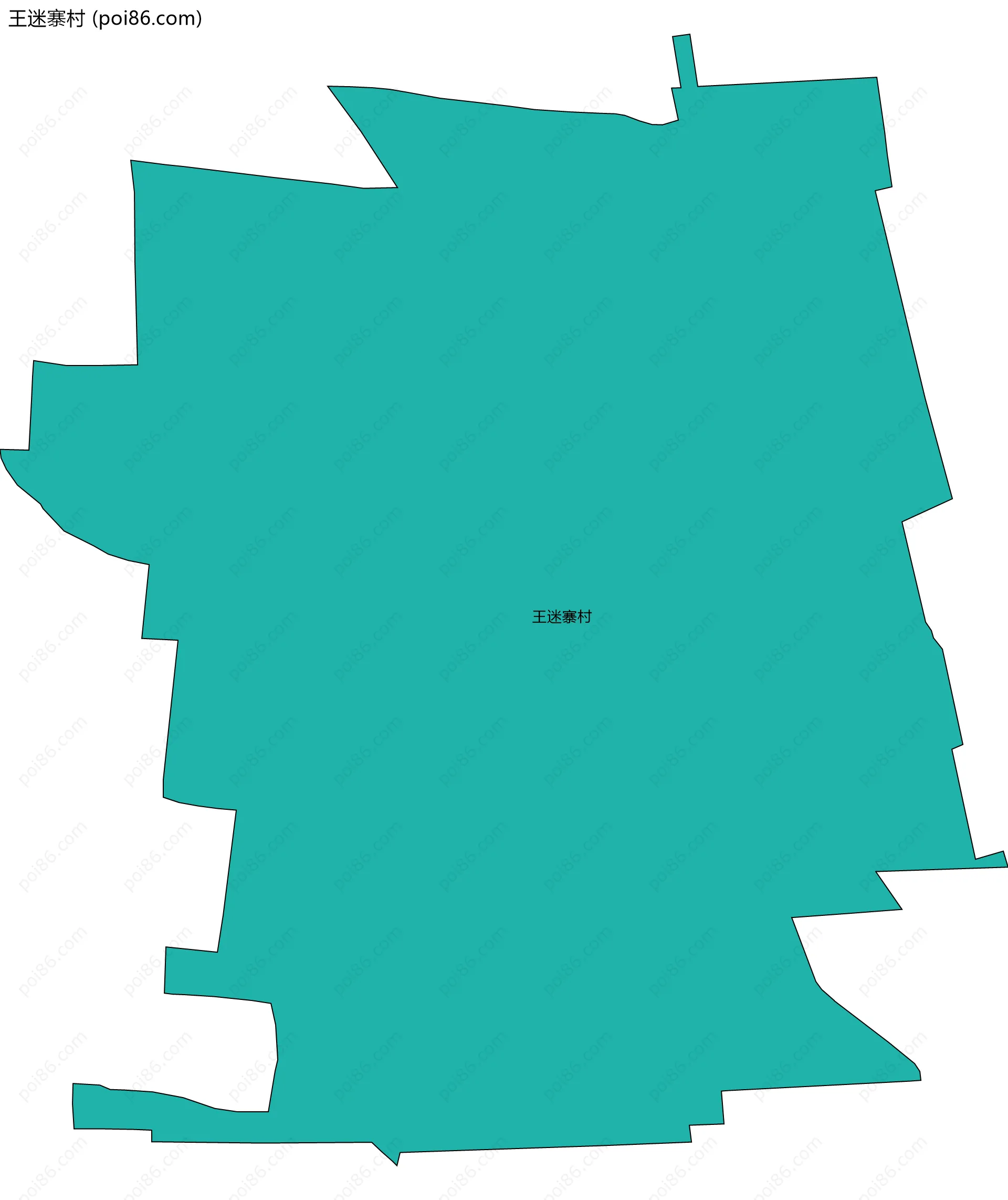 王迷寨村边界地图