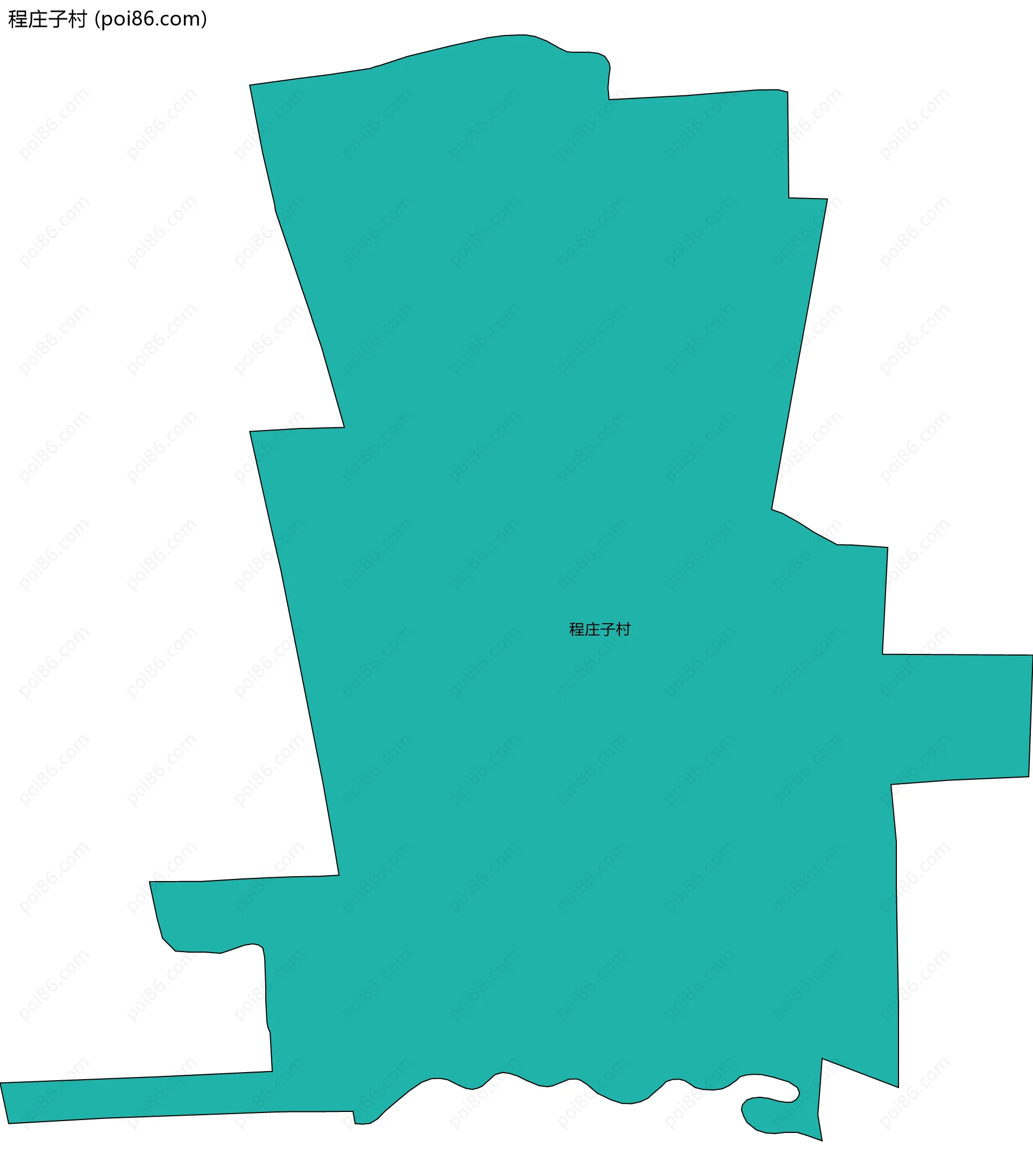 程庄子村边界地图