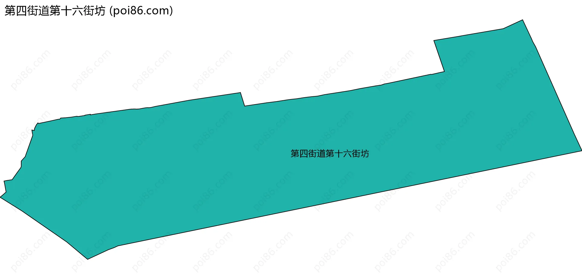 第四街道第十六街坊边界地图