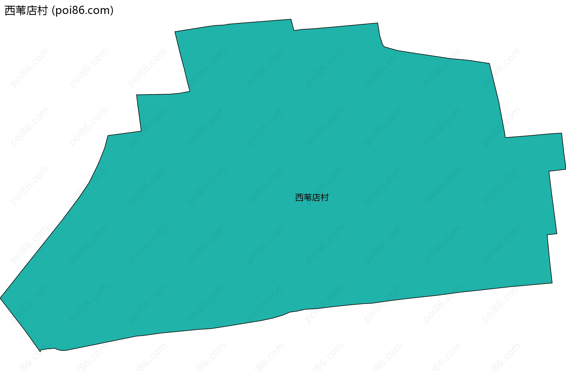 西苇店村边界地图