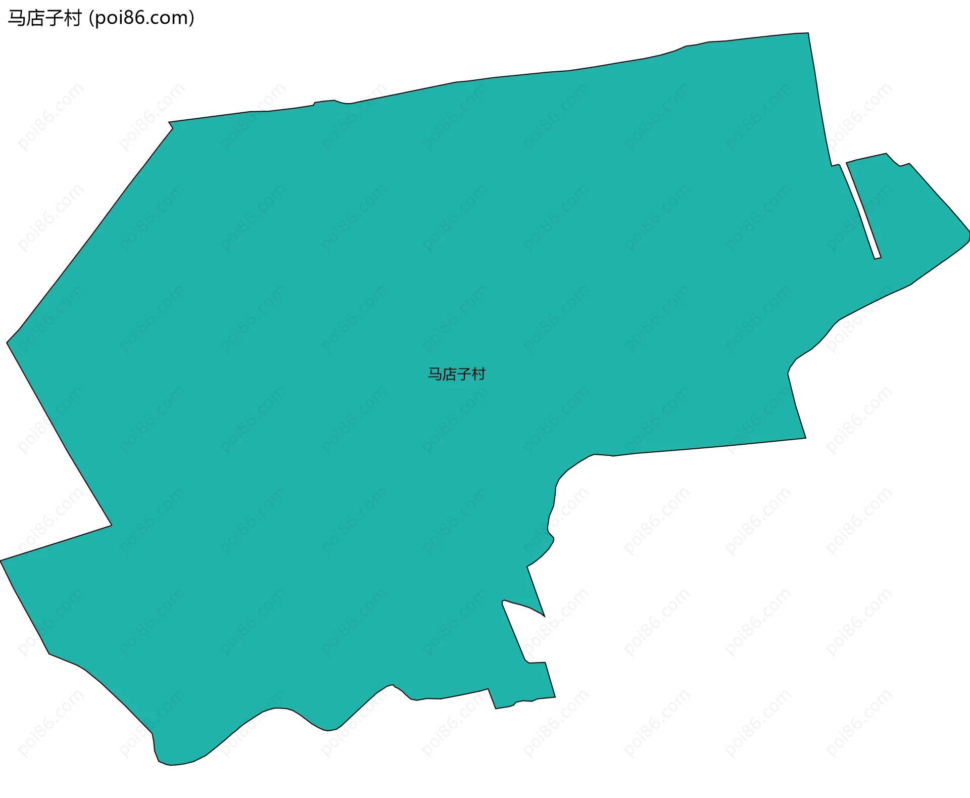 马店子村边界地图