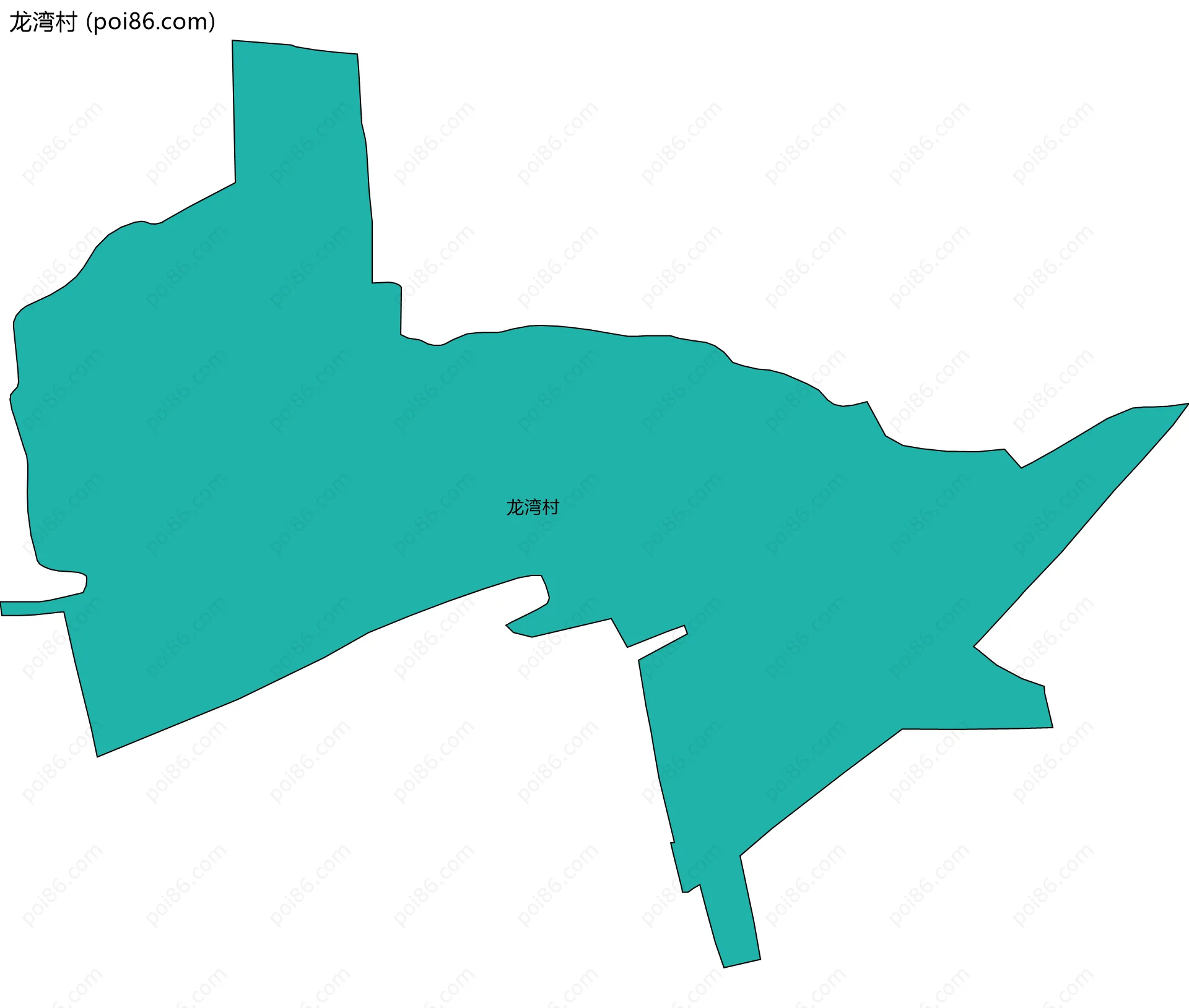 龙湾村边界地图