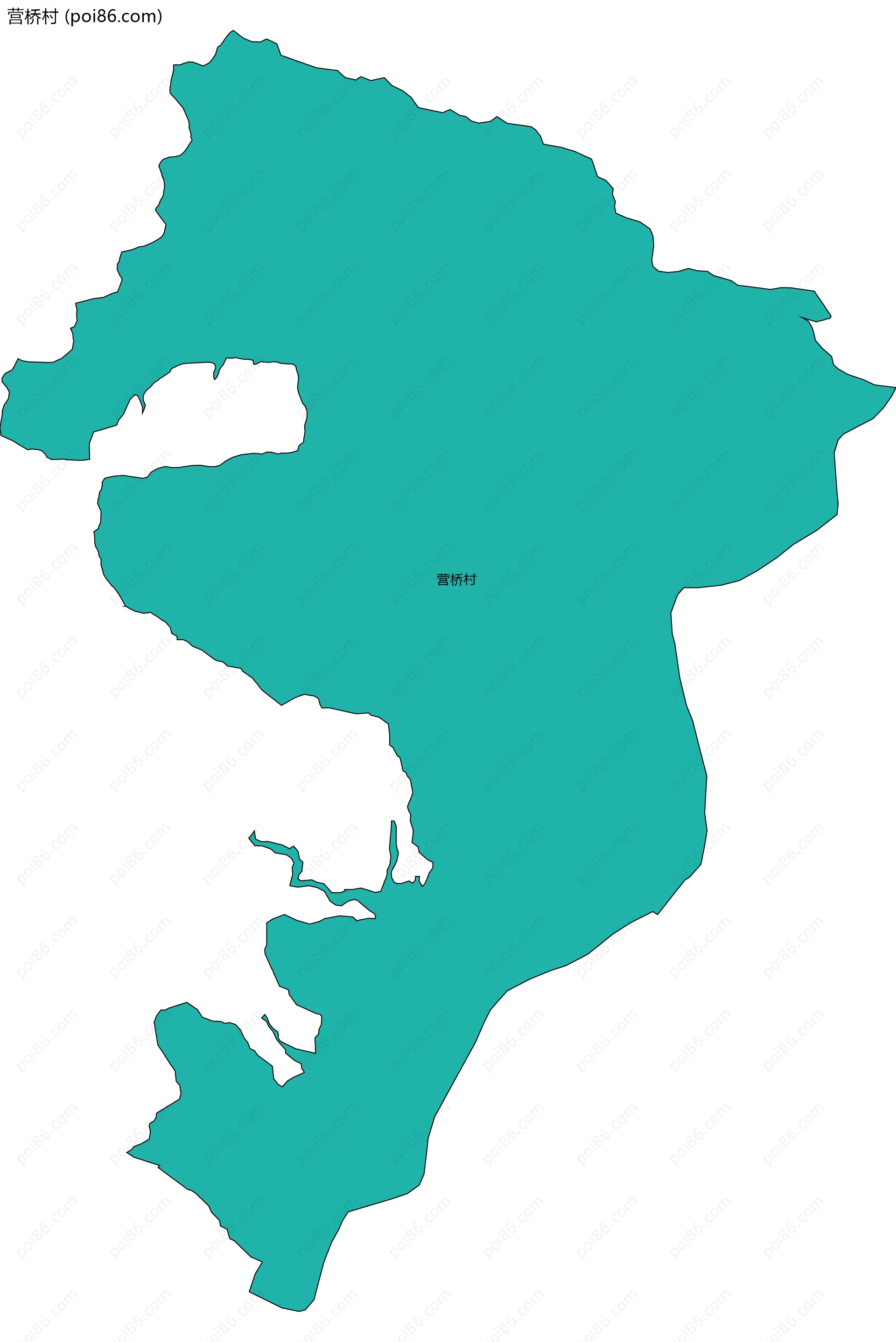 营桥村边界地图