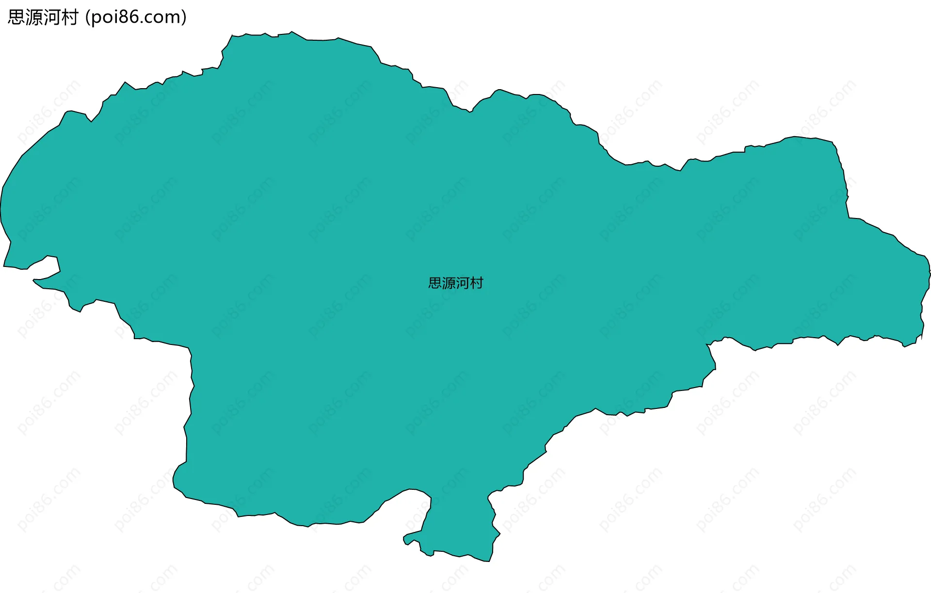 思源河村边界地图