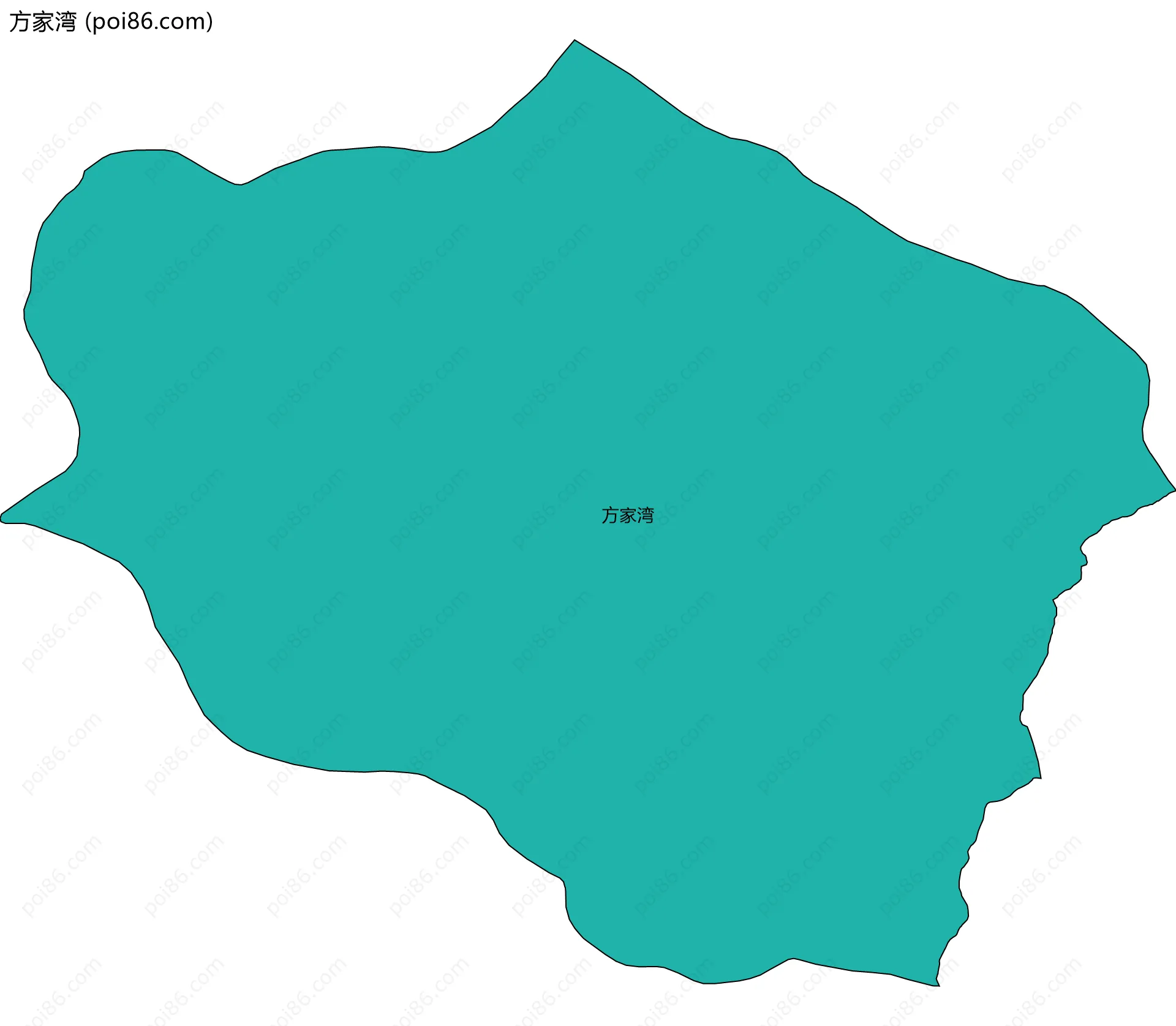 方家湾边界地图