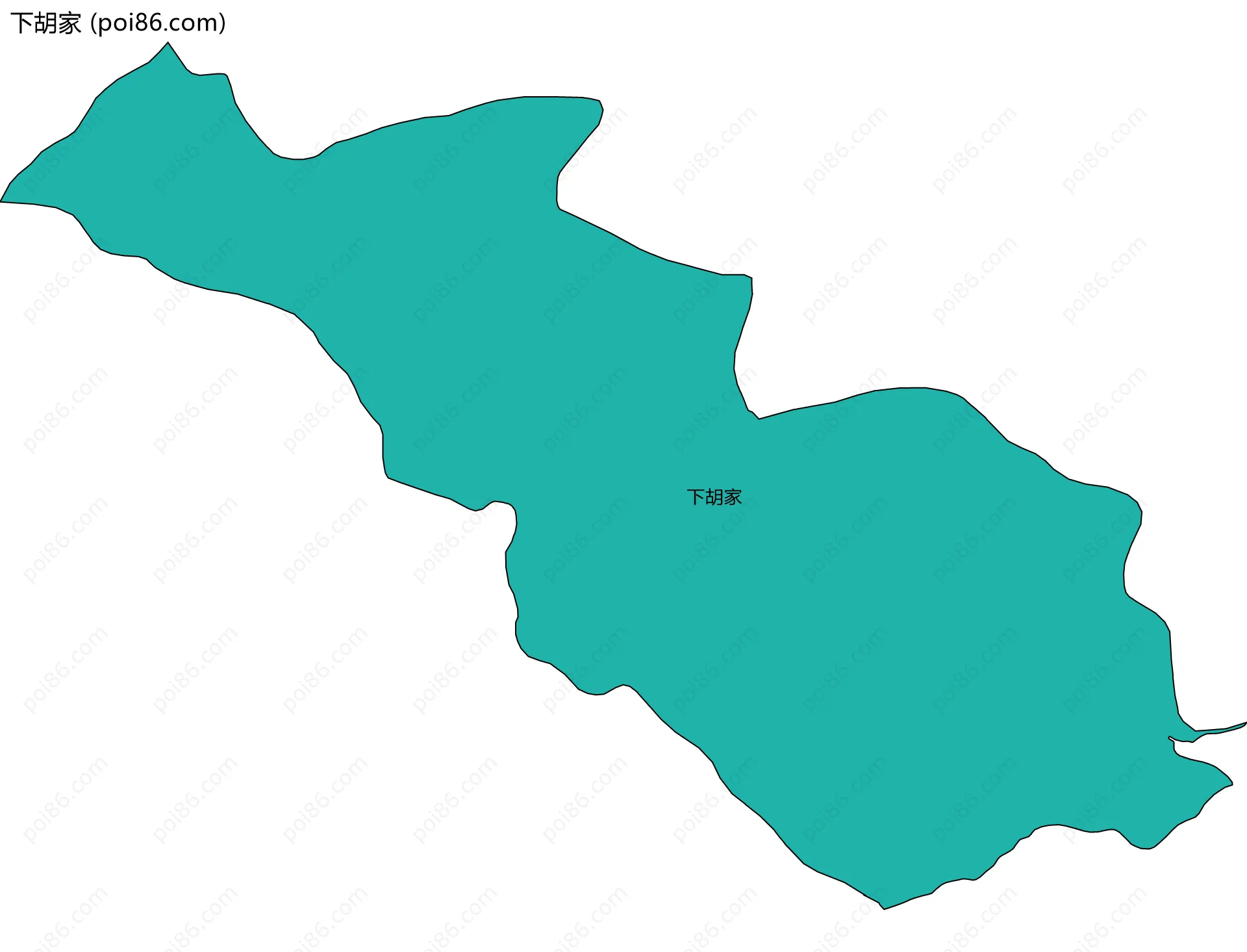 下胡家边界地图