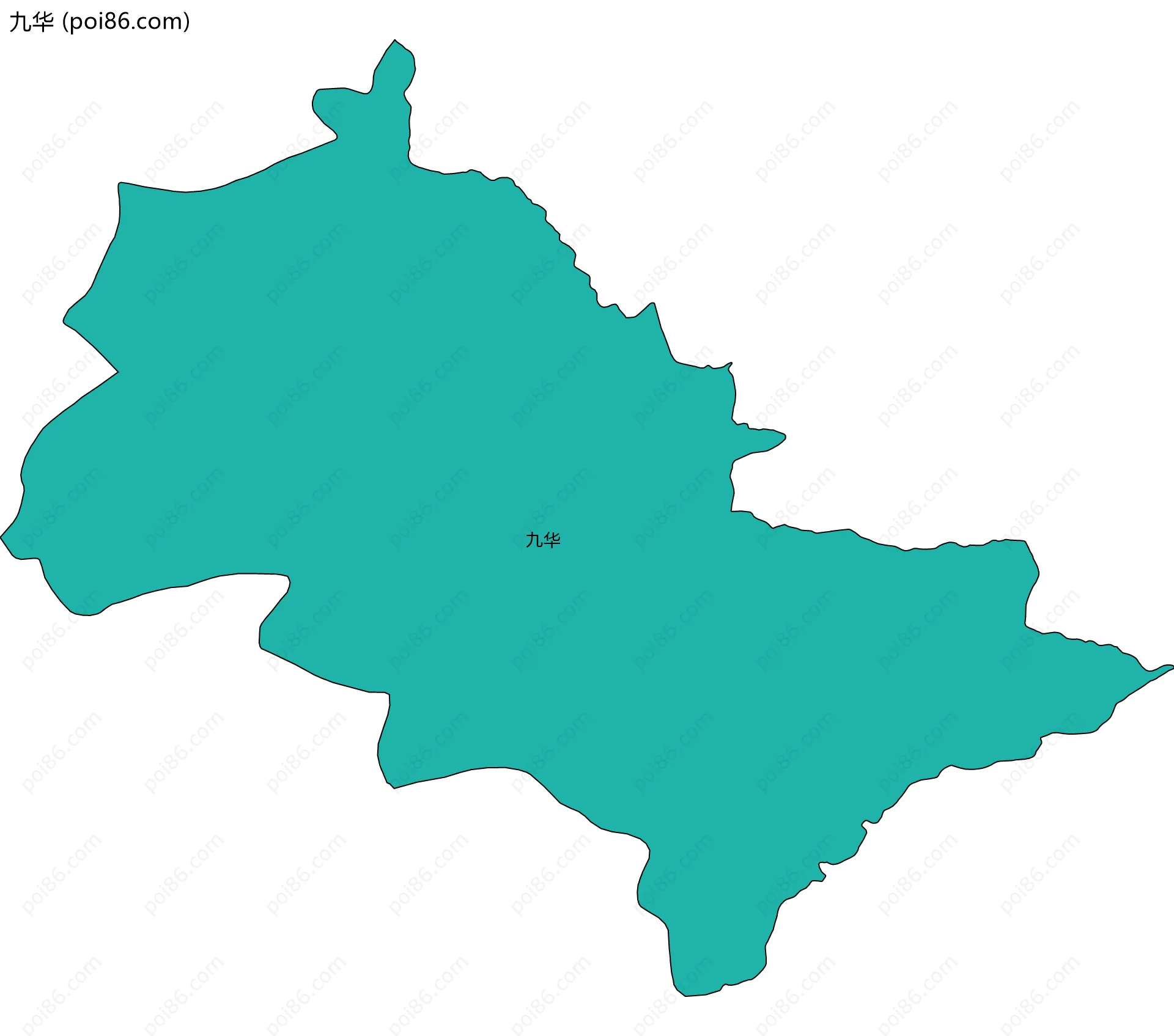 九华边界地图