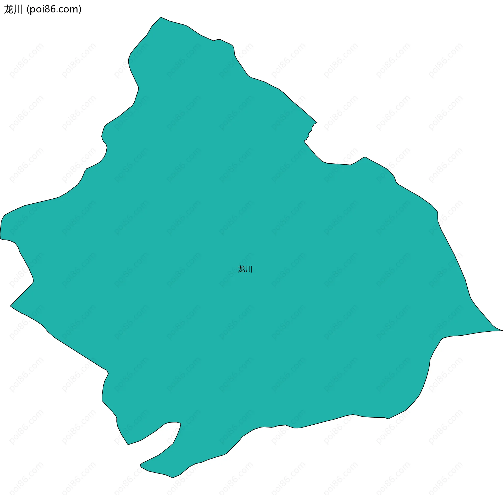 龙川边界地图