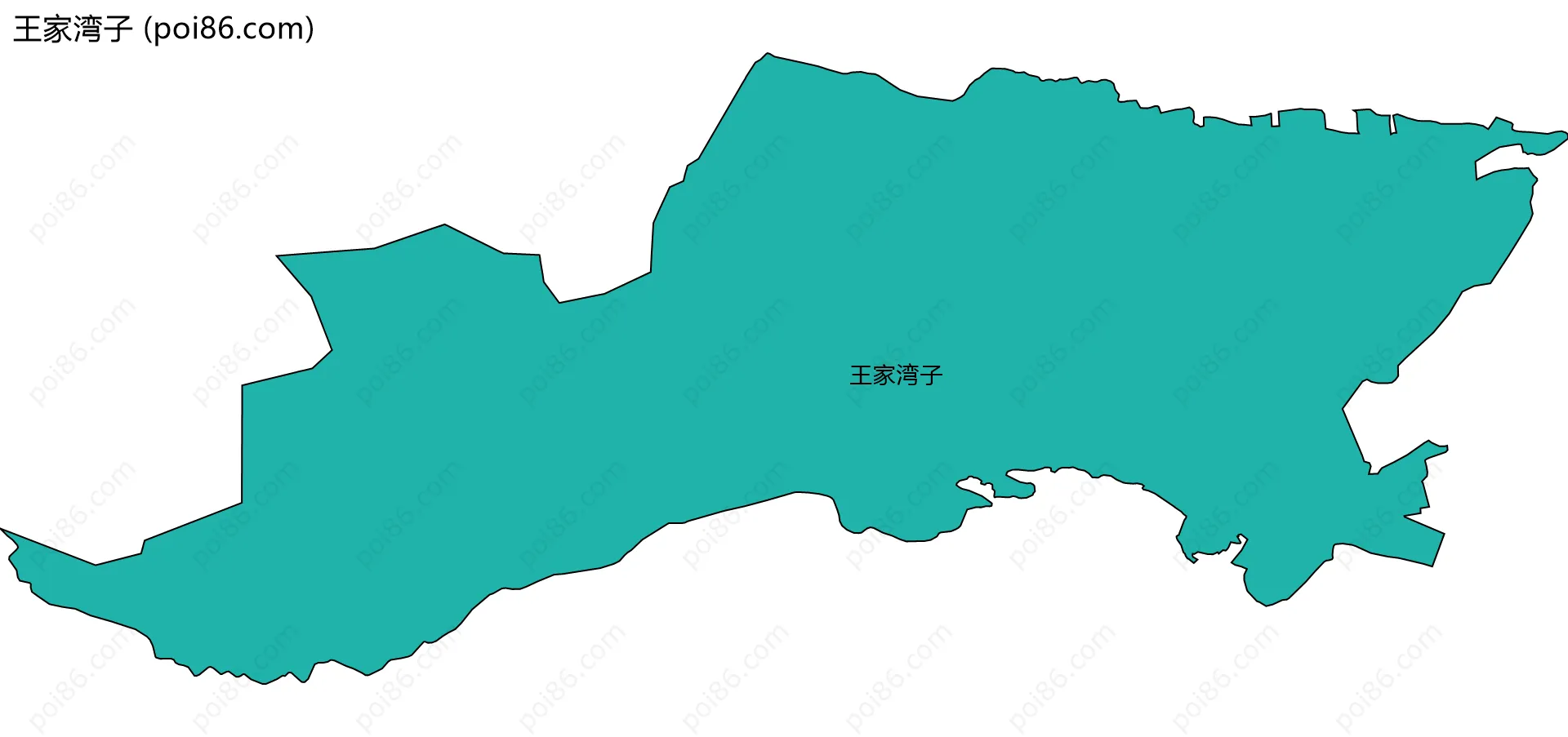 王家湾子边界地图