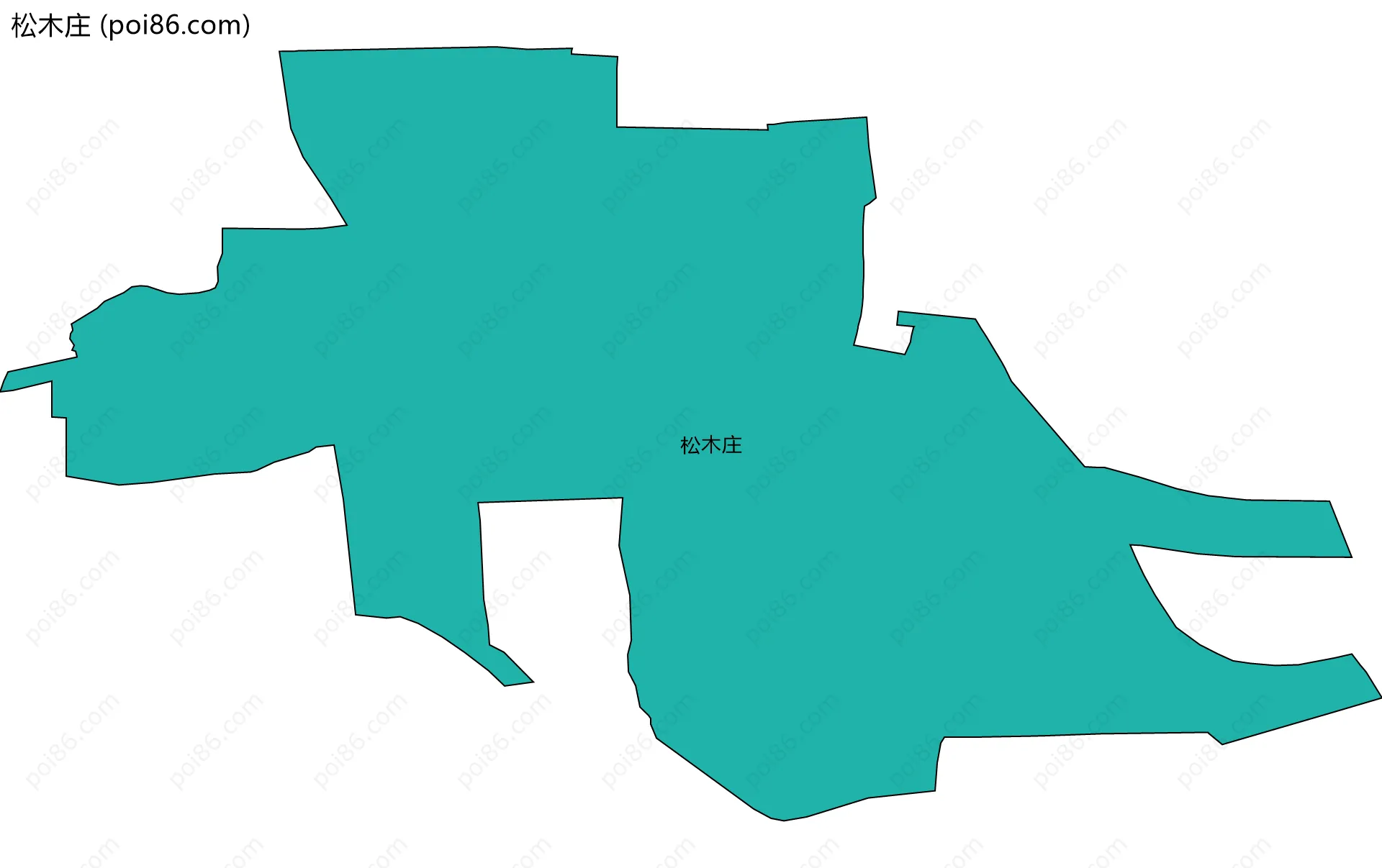 松木庄边界地图