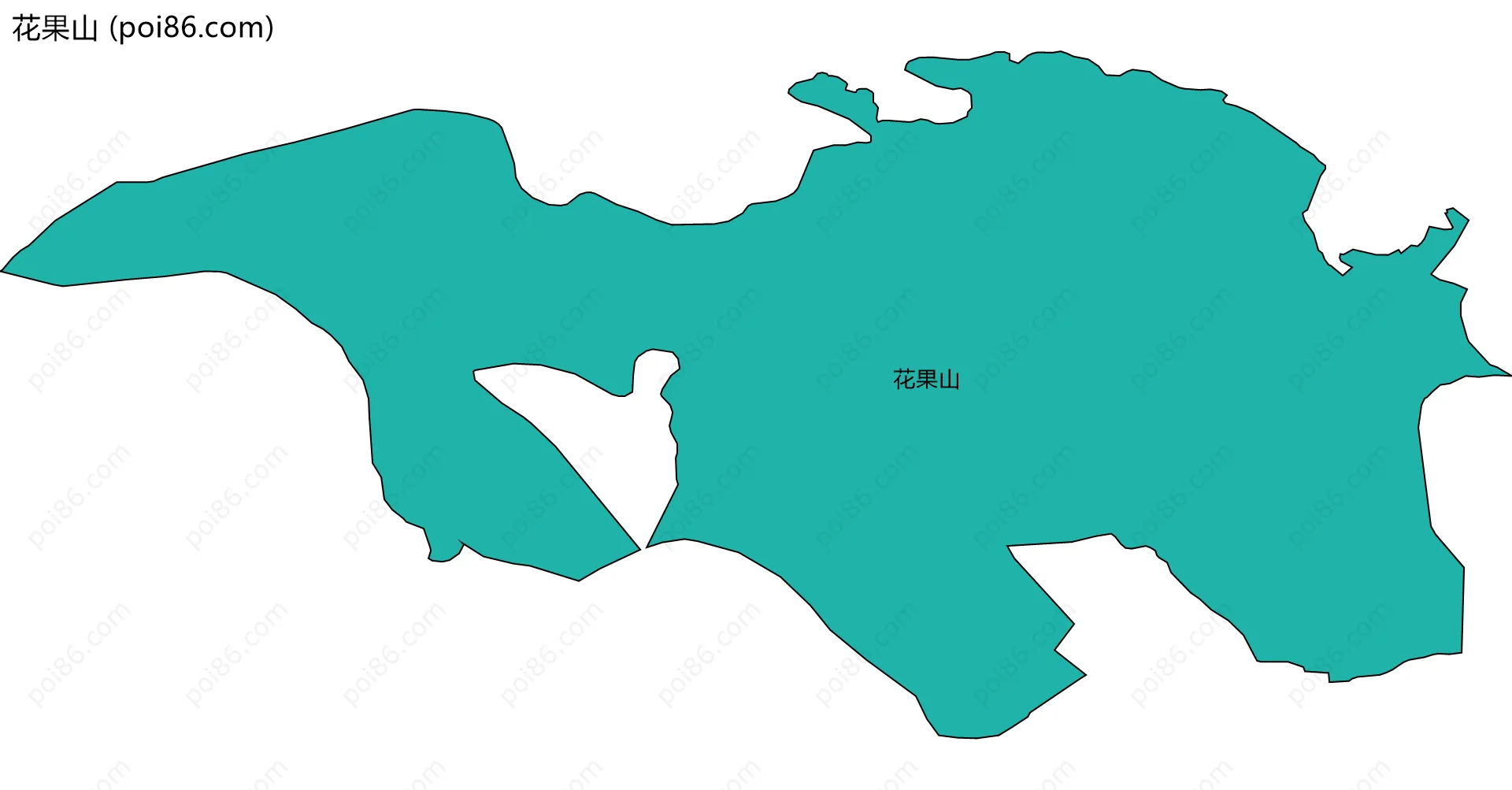 花果山边界地图