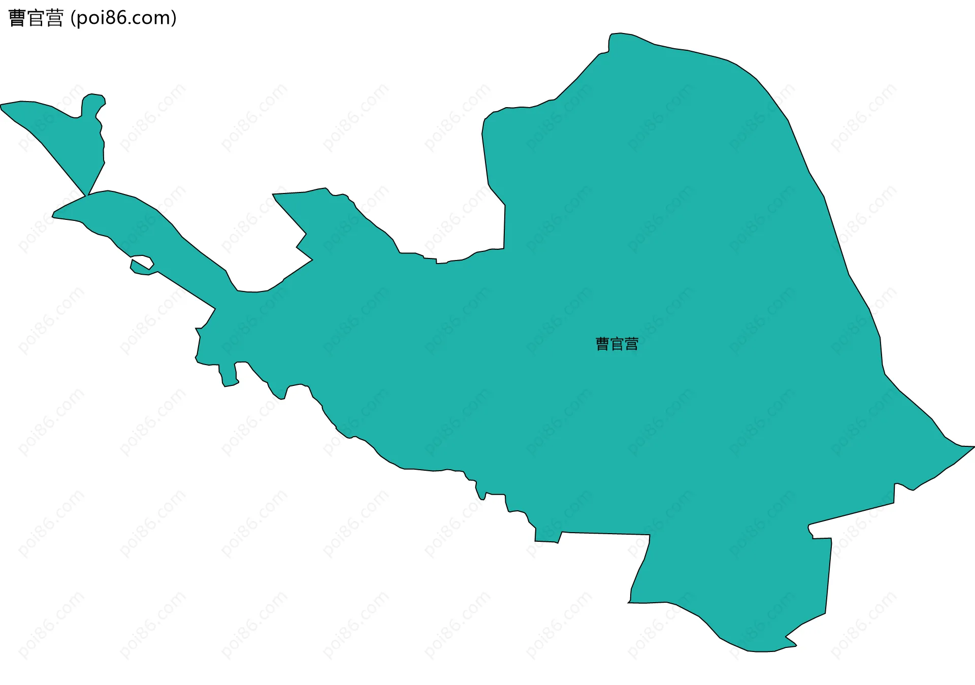 曹官营边界地图