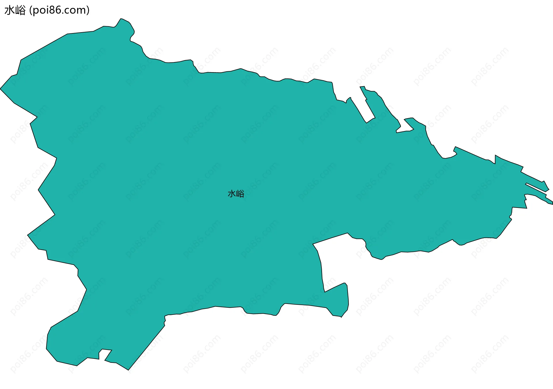 水峪边界地图