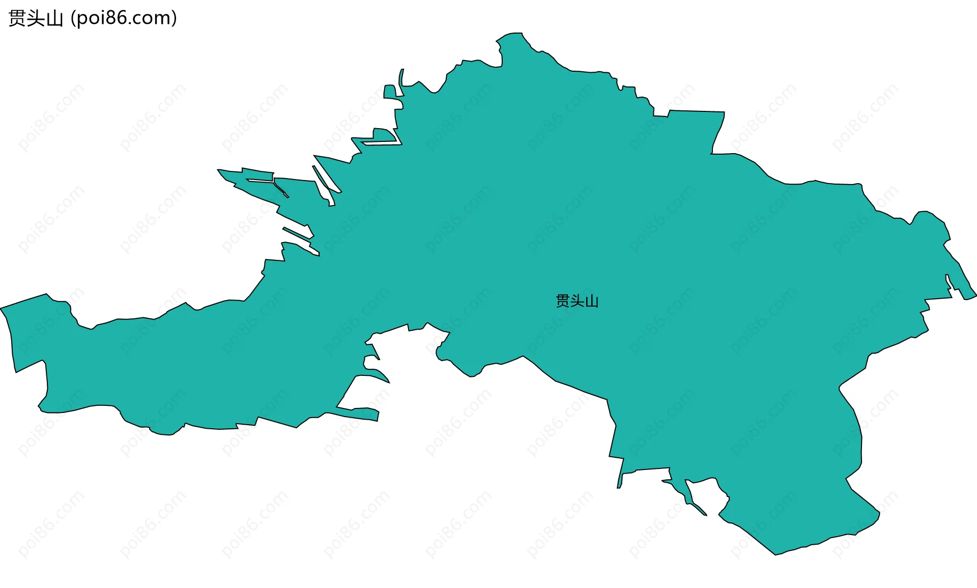 贯头山边界地图