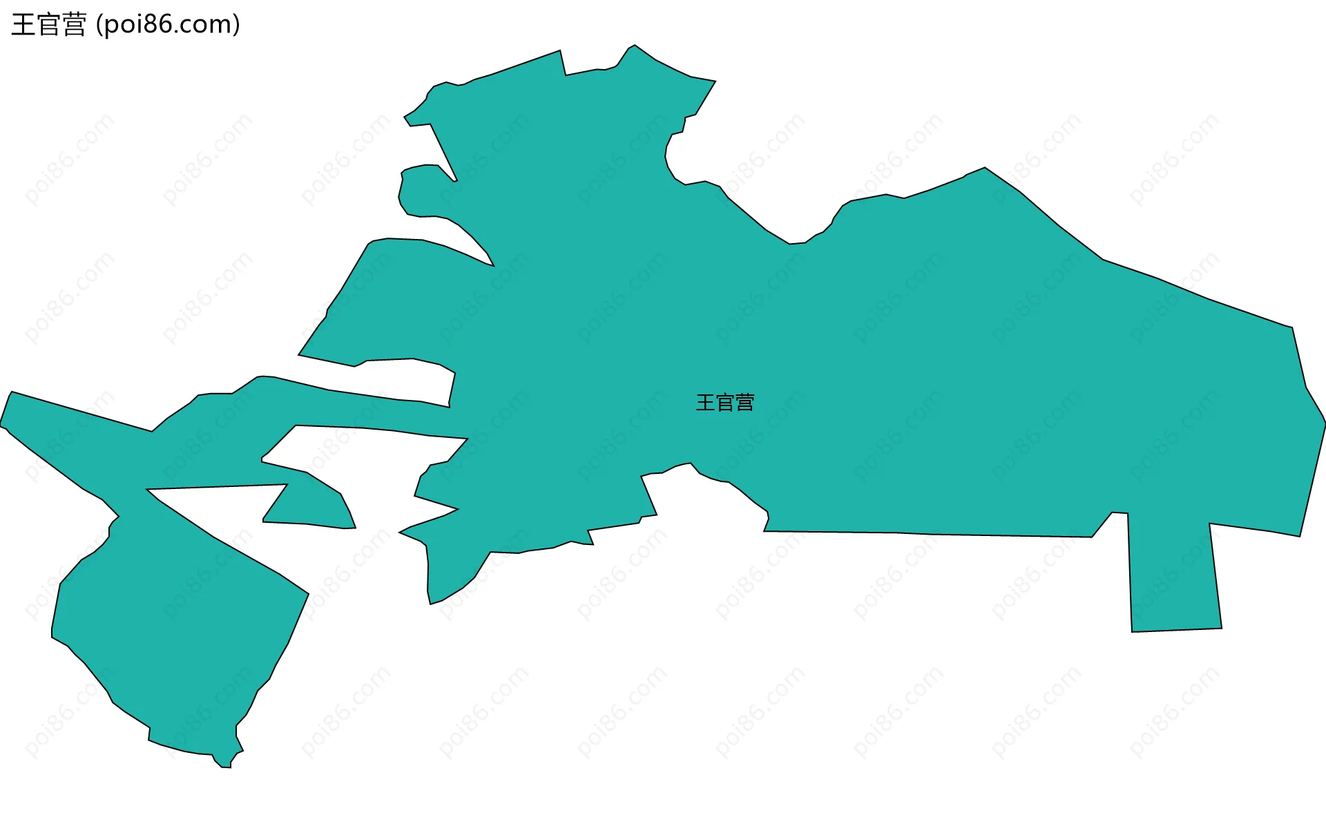 王官营边界地图