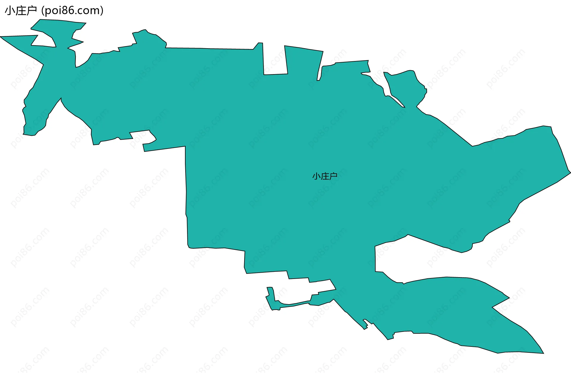 小庄户边界地图