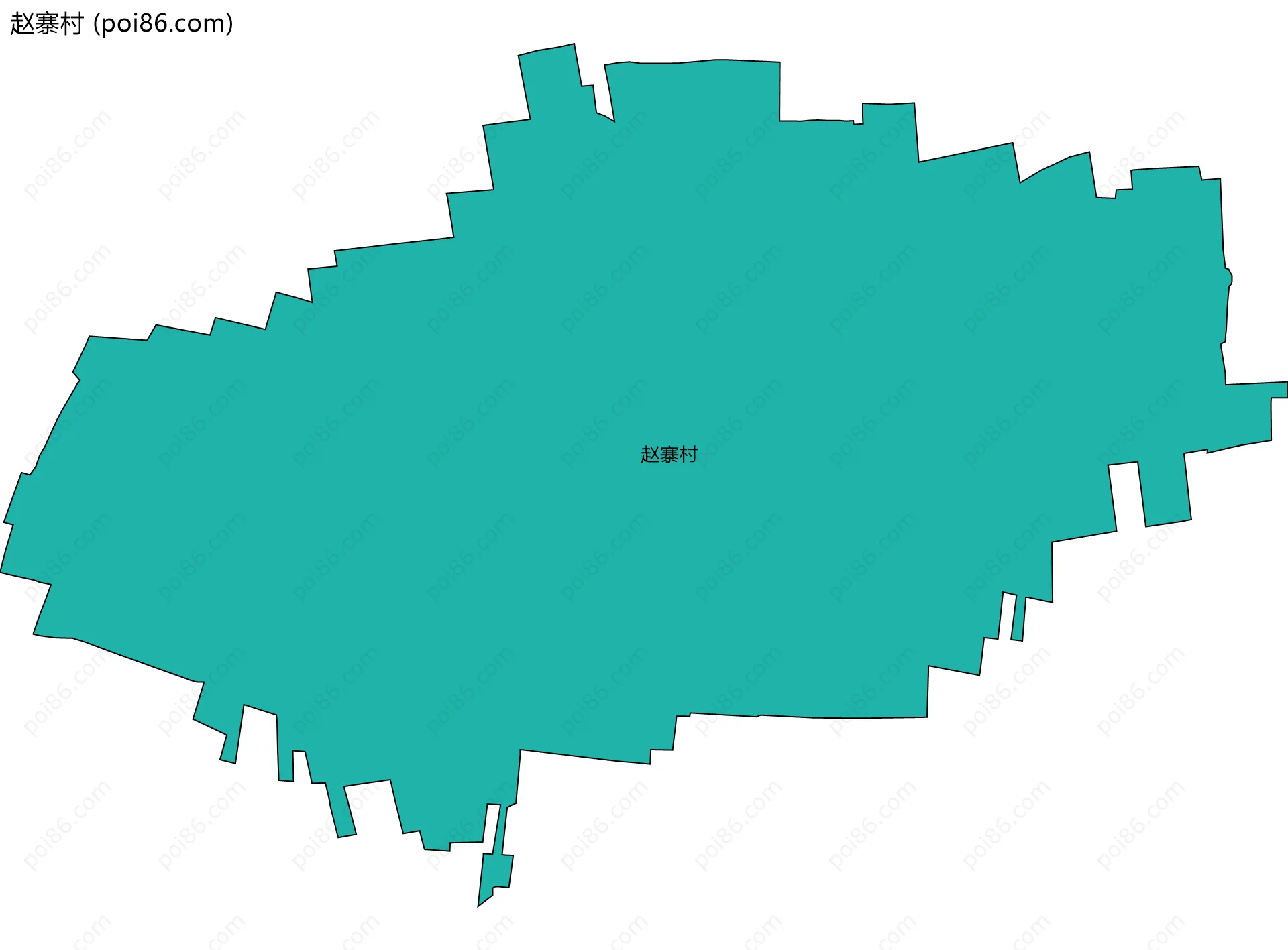 赵寨村边界地图