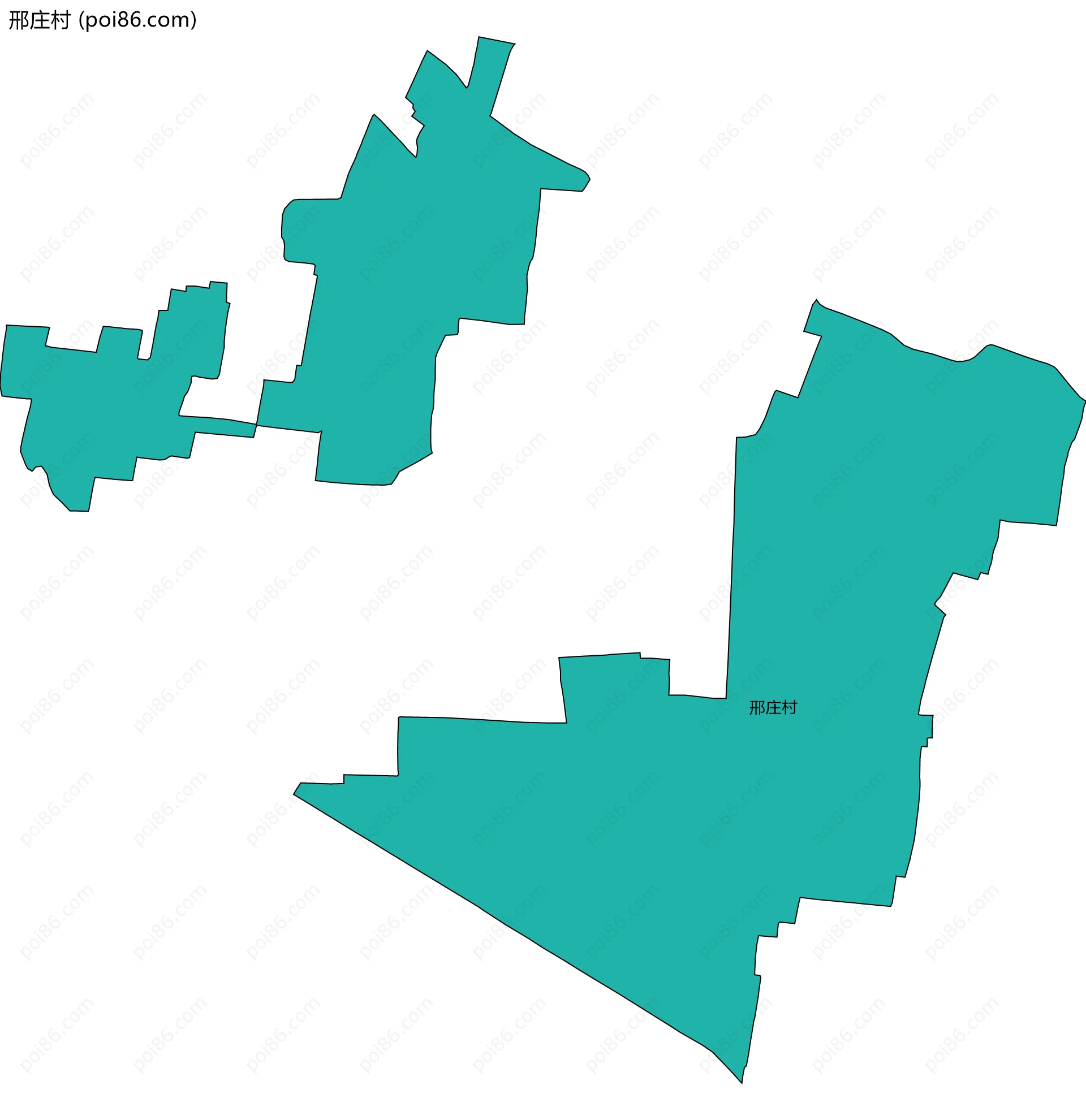 邢庄村边界地图