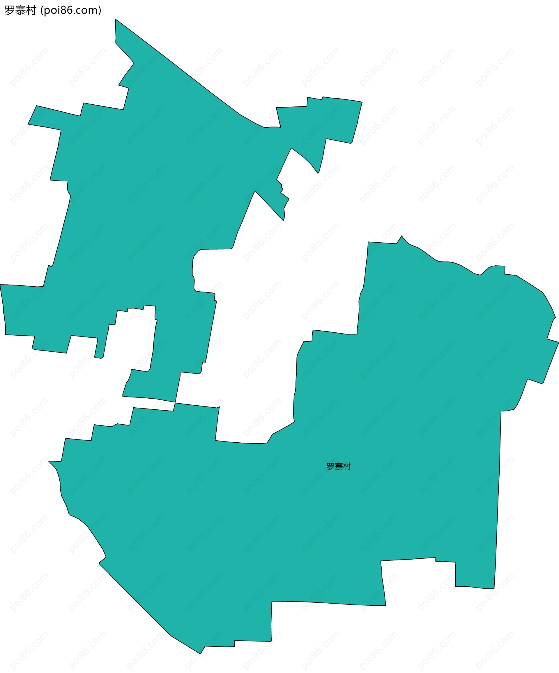 罗寨村边界地图