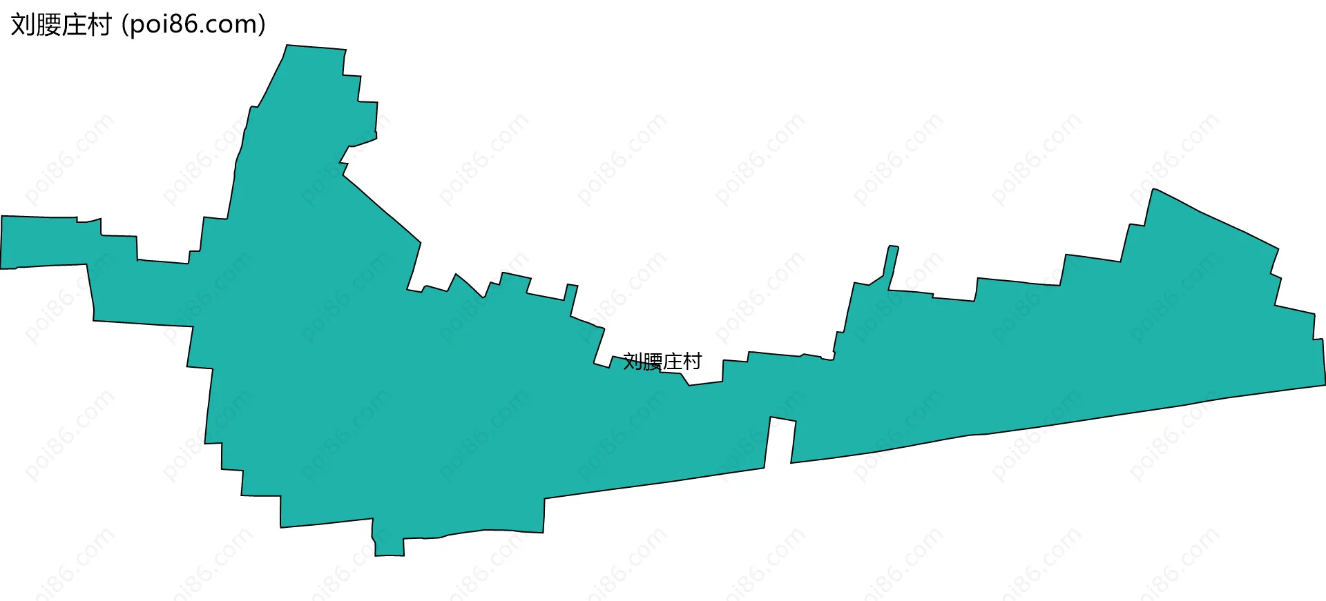 刘腰庄村边界地图