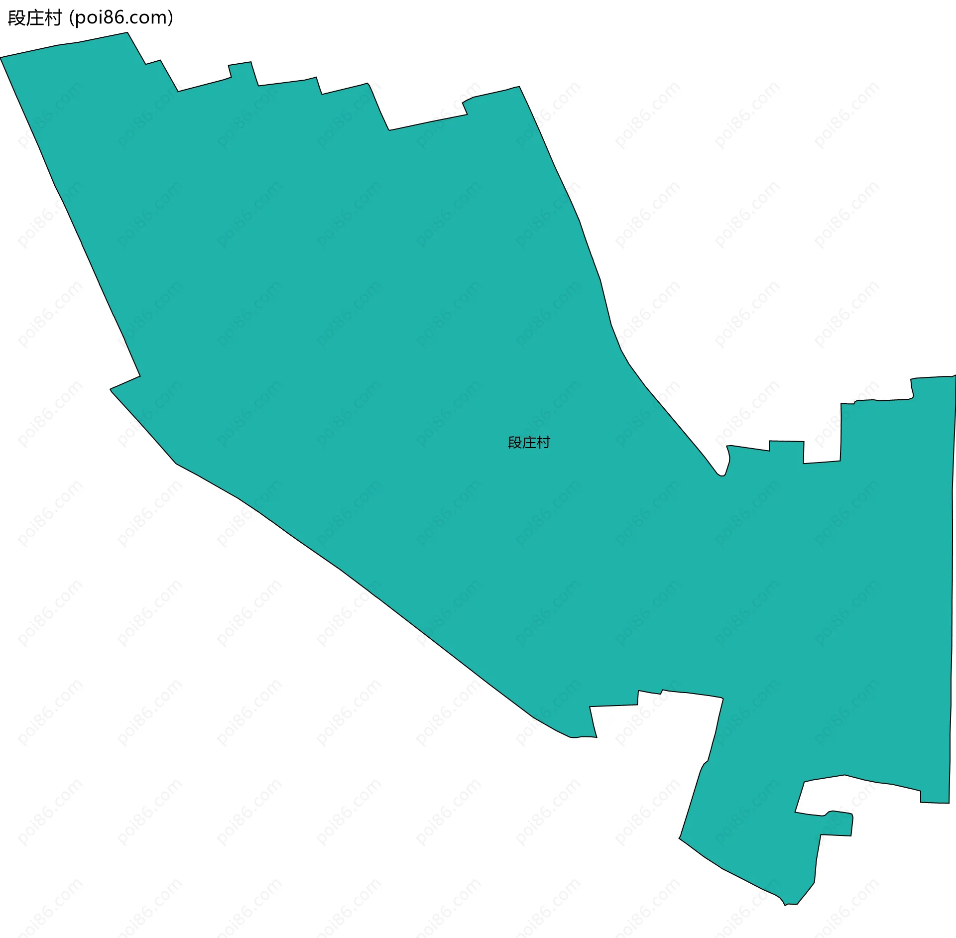 段庄村边界地图
